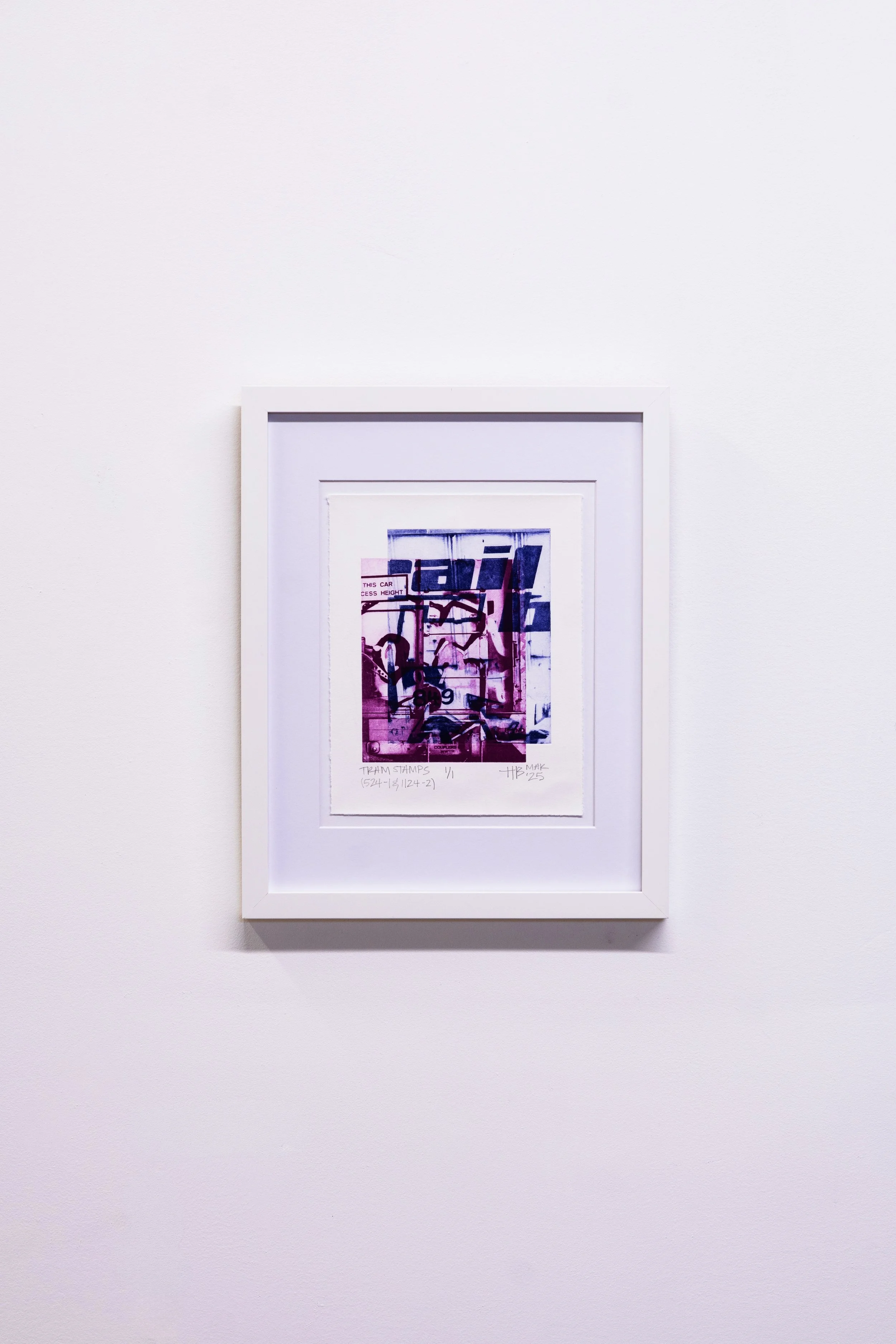 Tram Stamps, 2025 | Polymer photogravure, 10 x 8 in.