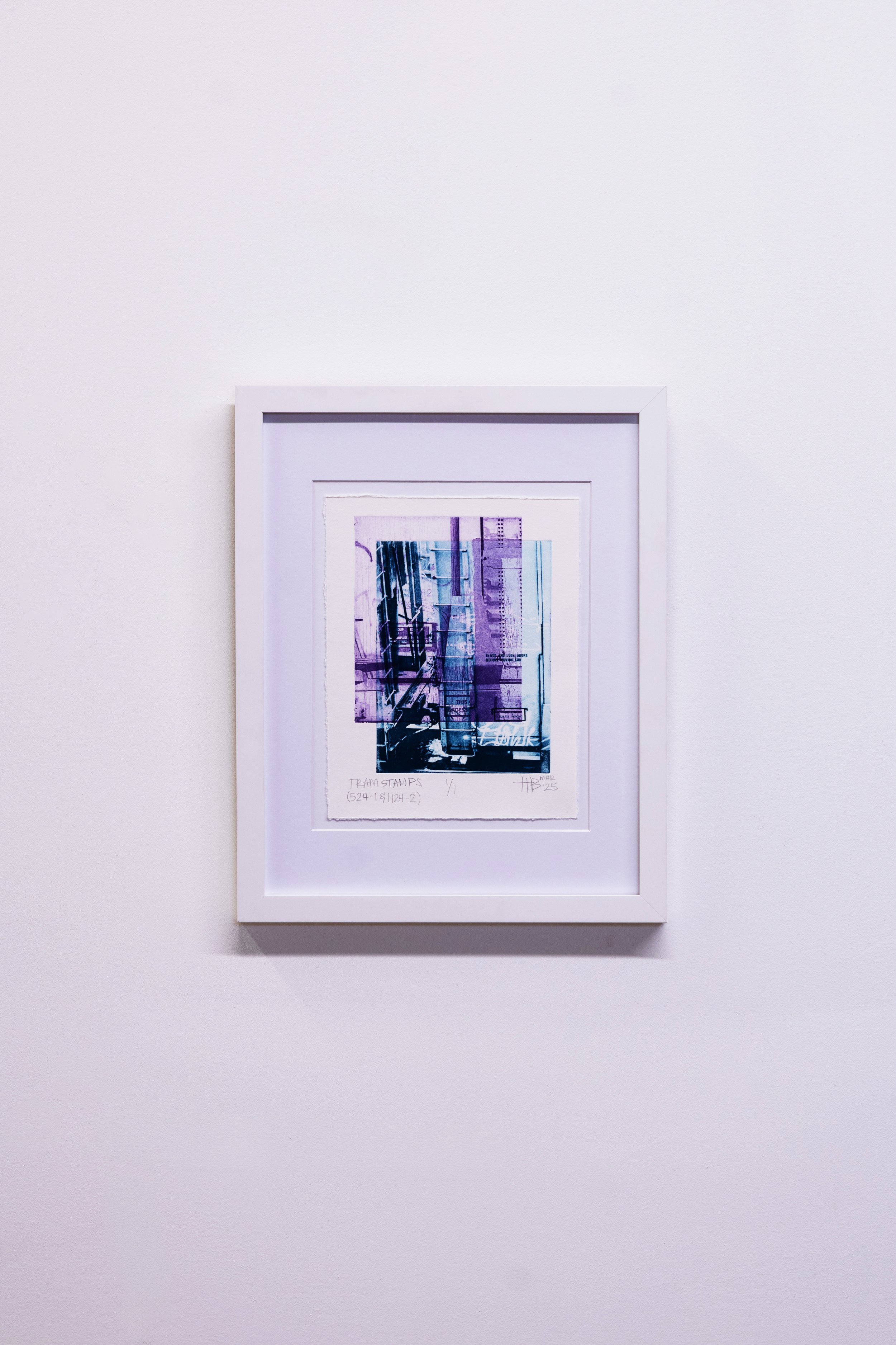 Tram Stamps, 2025 | Polymer photogravure, 10 x 8 in.