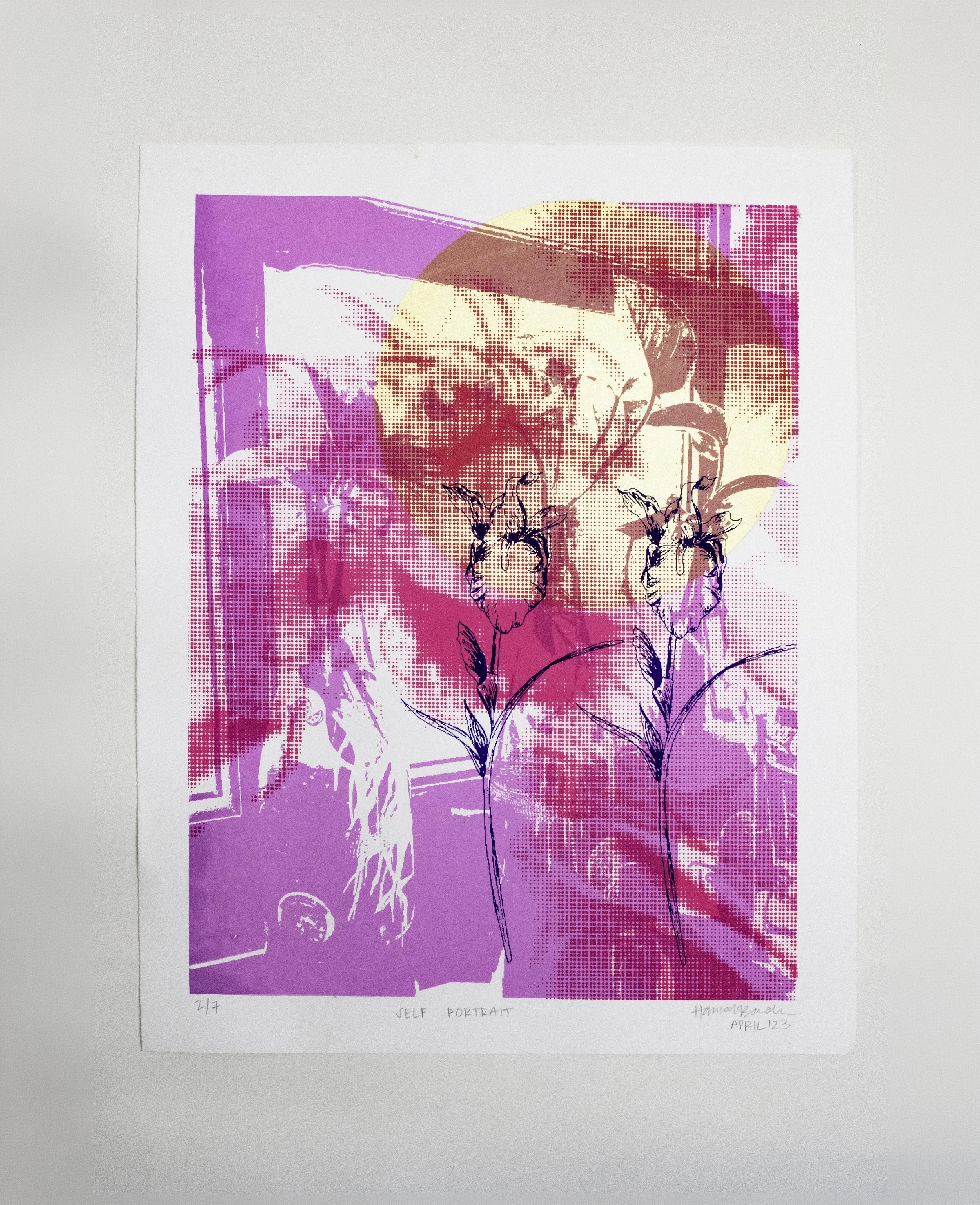 Self-Portrait, 2024 | Silkscreen print, 16 x 12 in.