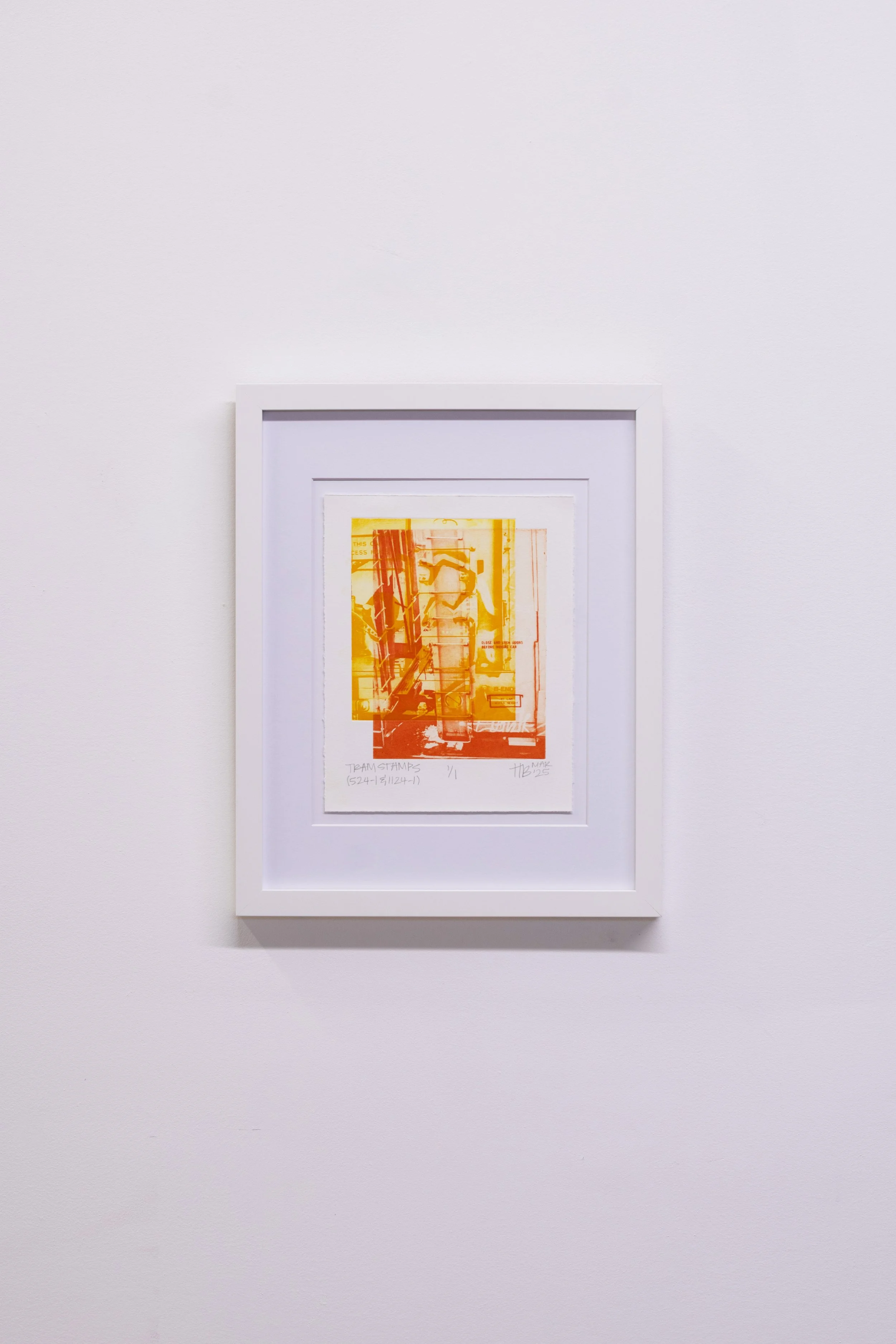 Tram Stamps, 2025 | Polymer photogravure, 10 x 8 in.