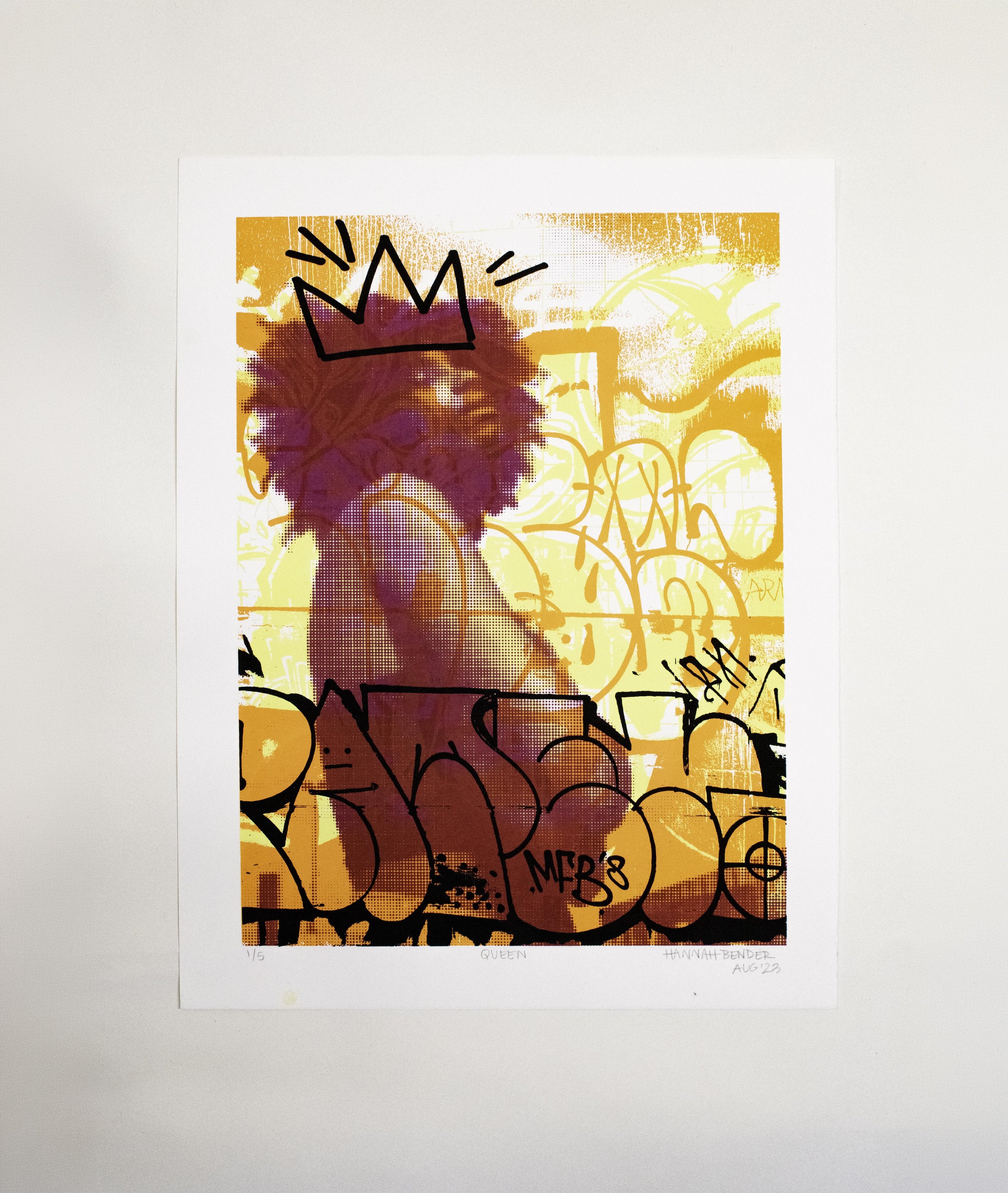 Queen, 2024 | Silkscreen print, 14 x 11 in.