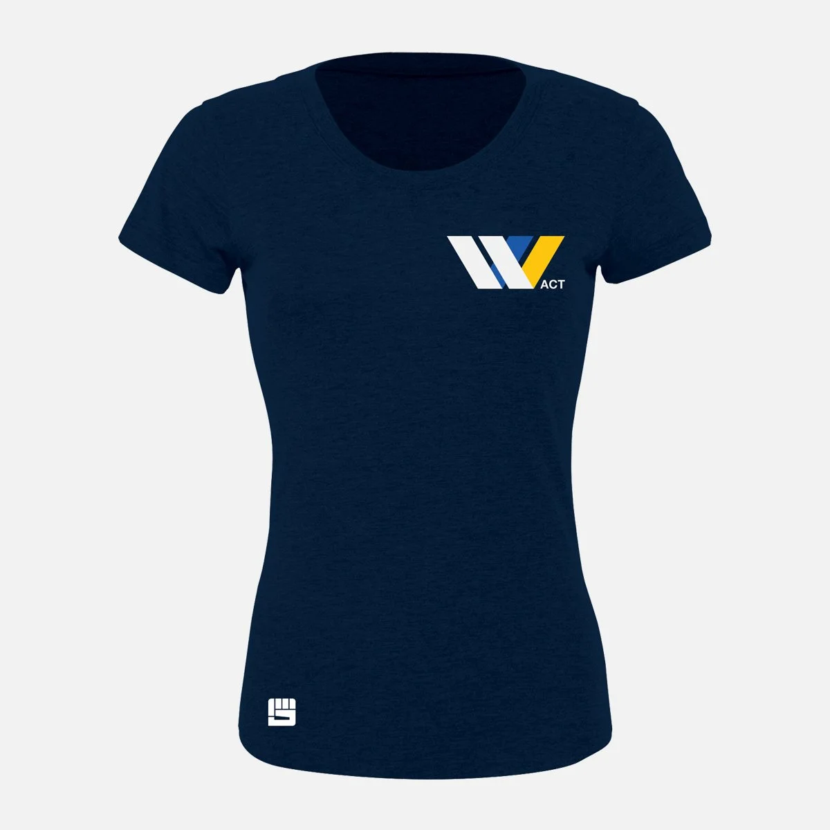 Women's Athletic Tee Navy — Weightlifting ACT