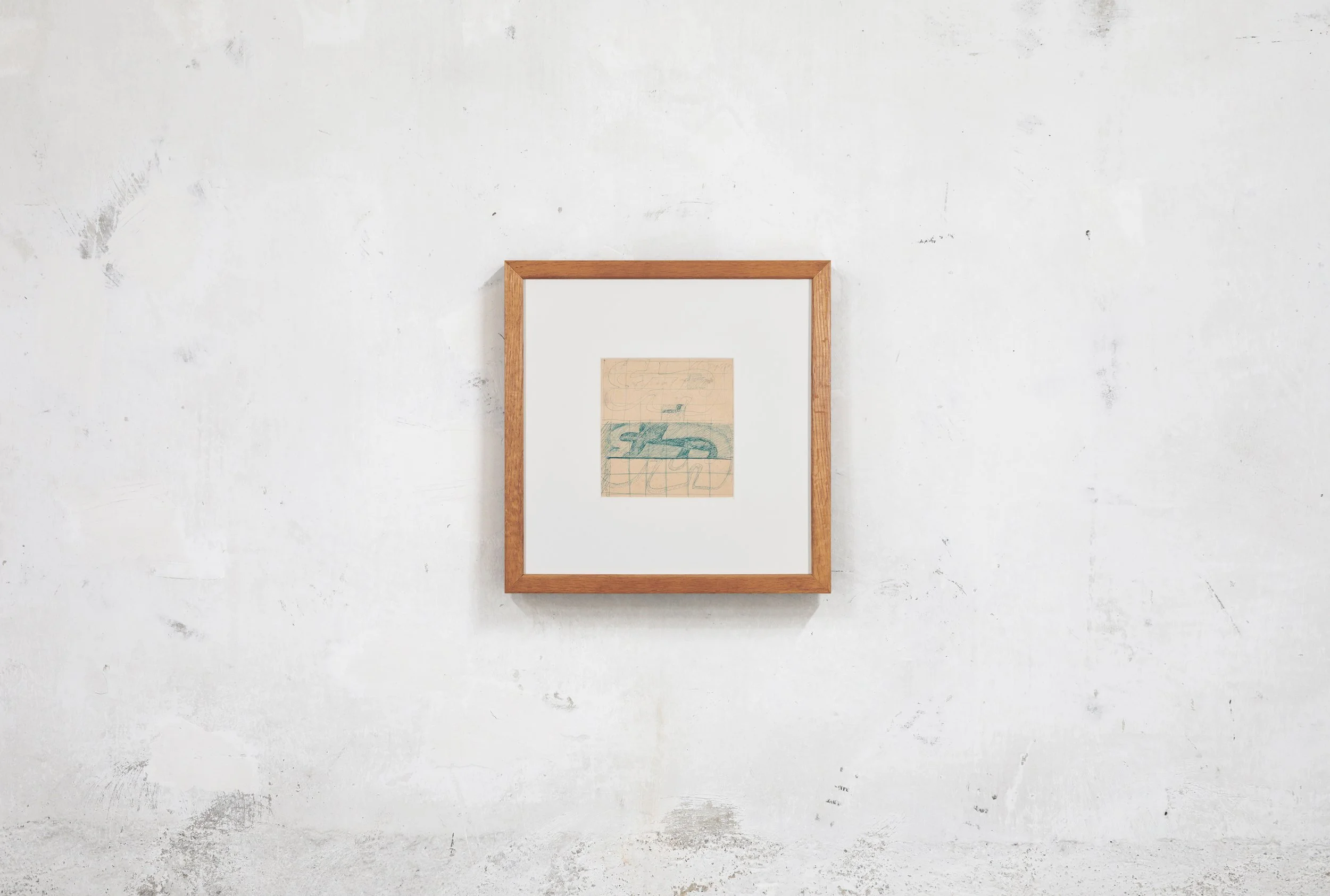 Chryssa
Study for the gates, 1966
ballpoint pen on paper
14,5 x 13,5 cm (unframed)