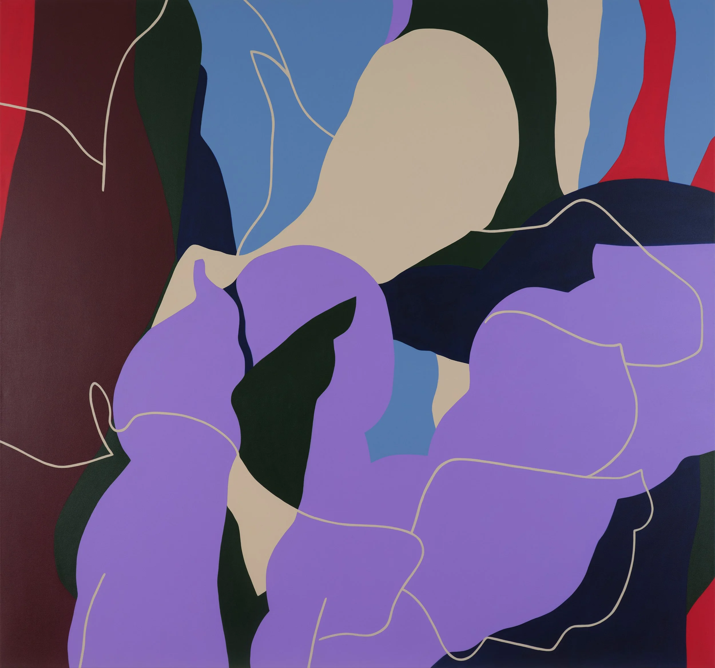 Jessica Russ
Electric Reunion, 2019
Acrylic on canvas
80 x 90 cm