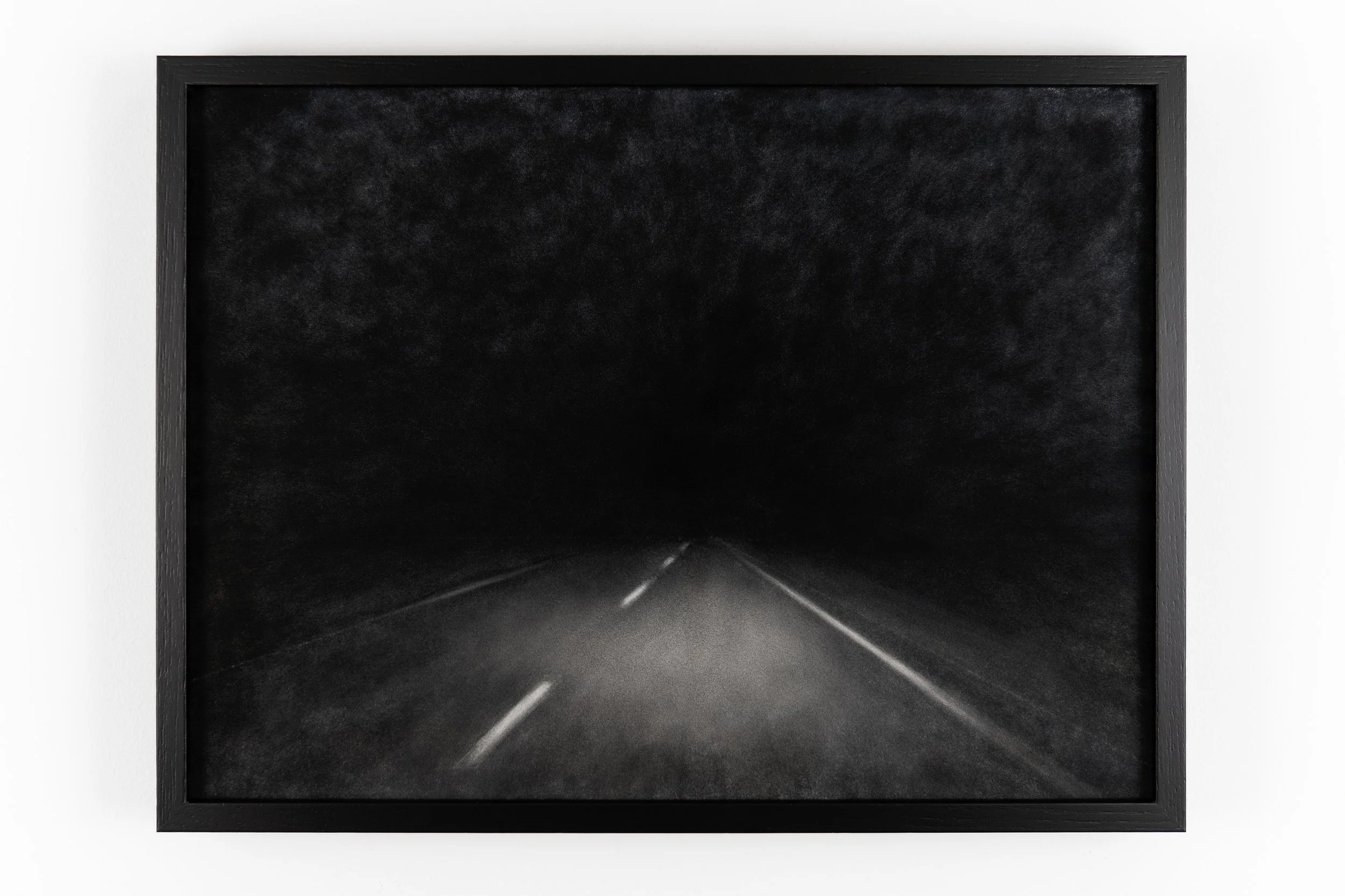 Adam Cruces
Night Drive, 2025
Pastel on velour, framed
31 x 41 cm