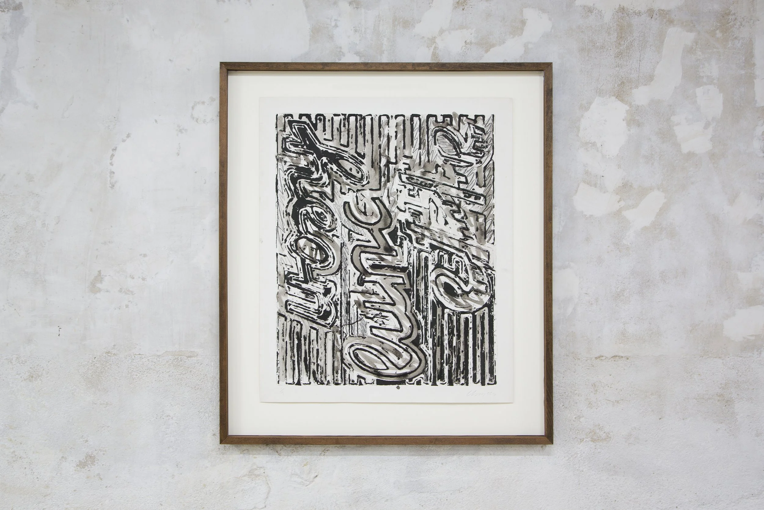 Chryssa
The American Atelier (Luncheonette), 1981 - 1990 
Lithograph and graphite on paper
113.5 x 94.5 cm (unframed)