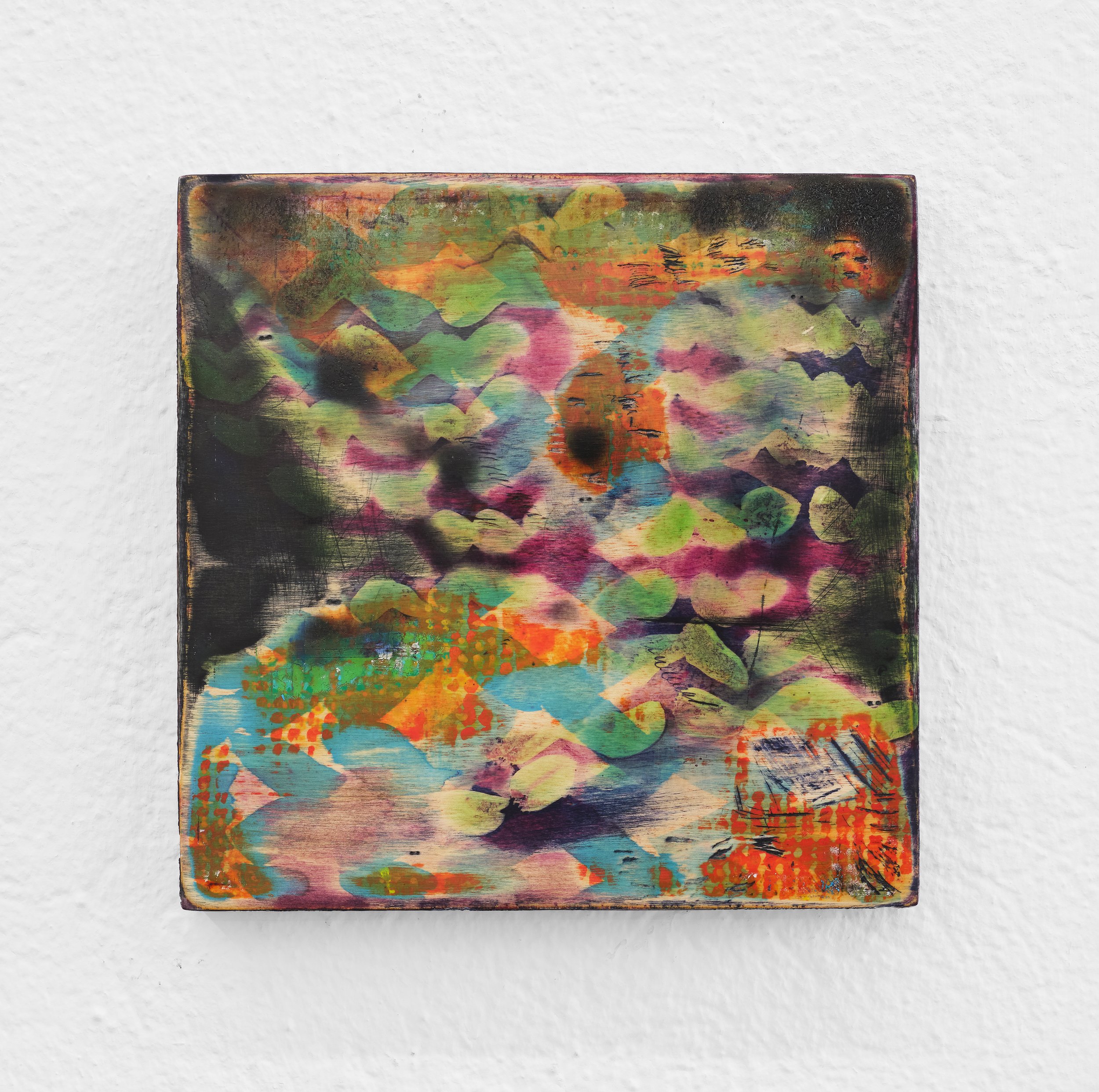 Johnathan Wilborn
Chameleon Suit, 2026
Mixed media on wood
20.32 x 20.32 cm