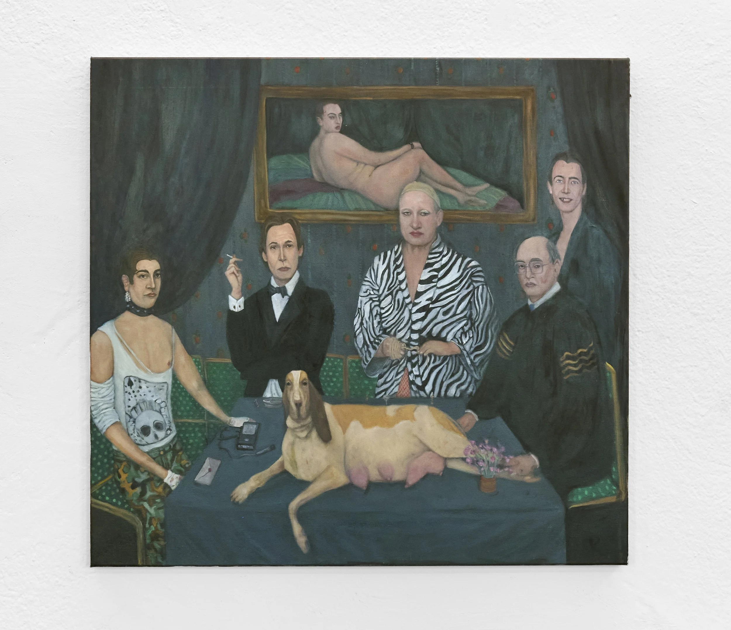 Joseph Geagan
Lunch Club, 2026 
Oil on canvas
91 x 97 x 3 cm