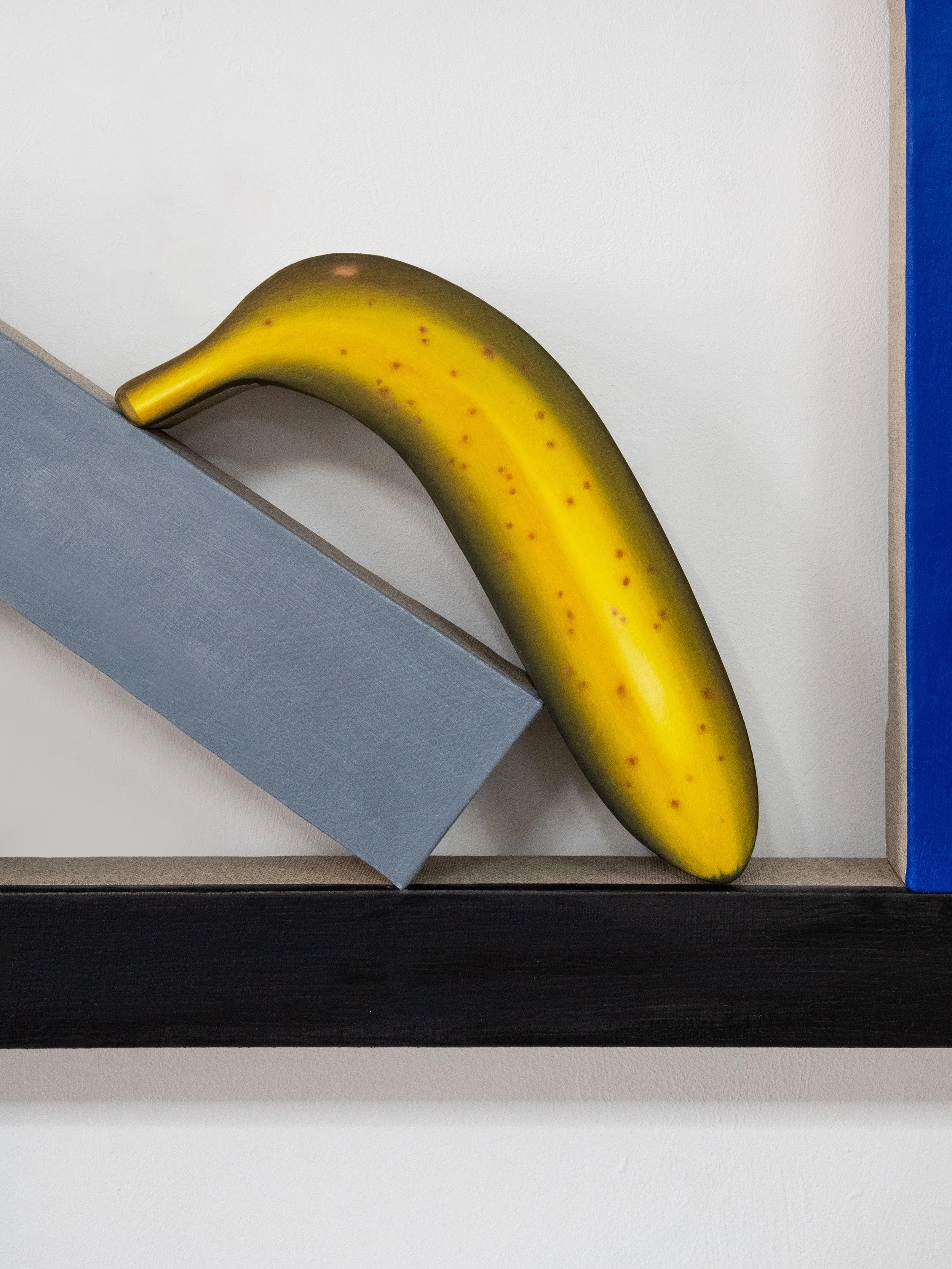 Marius Steiger
Case (Banality, Decadence and Easyfun), 2025
Oil and acrylic on linen
155 × 115 × 4.5 cm
Detail