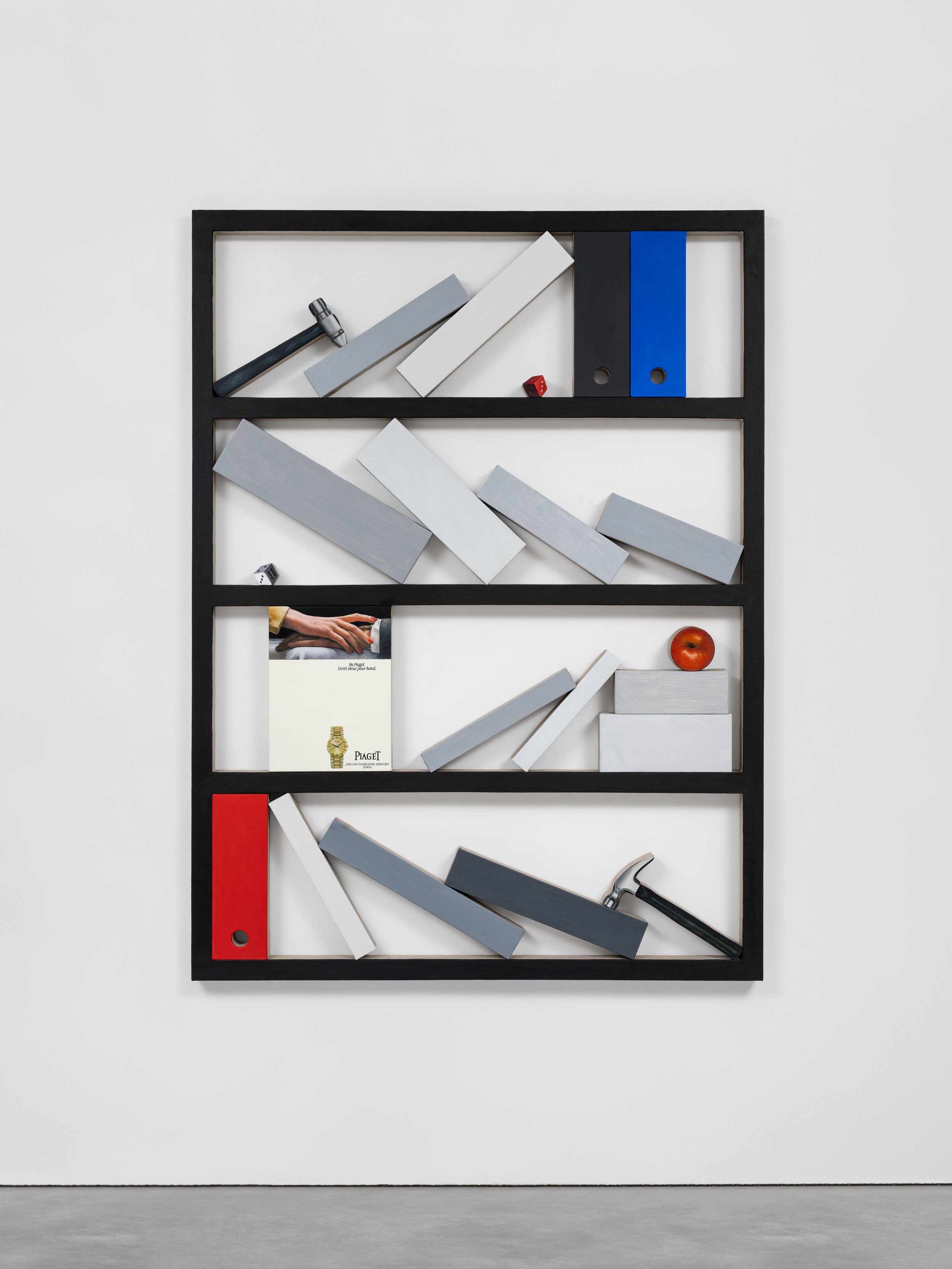 Marius Steiger
Case (Utility), 2025
Oil and acrylic on linen
155 × 115 × 4.5 cm / 61 × 45 ¼ × 1 ¾ in