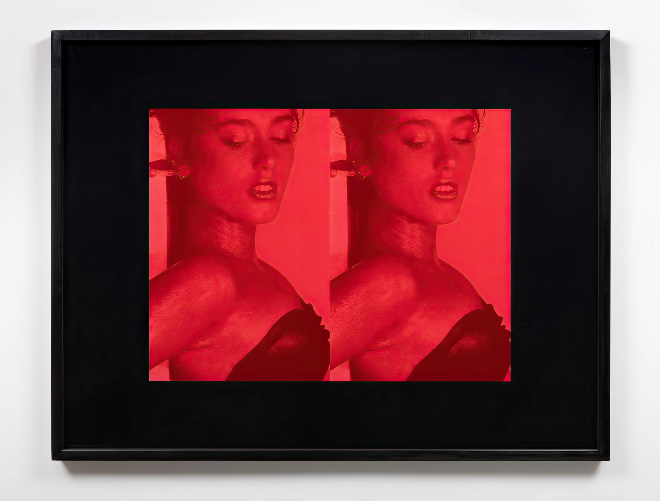 Vikky Alexander
Magenta St. Sebastian, 1982
Archival inkjet print, tinted Plexiglas overlay
99.1 x 129.5 cm 