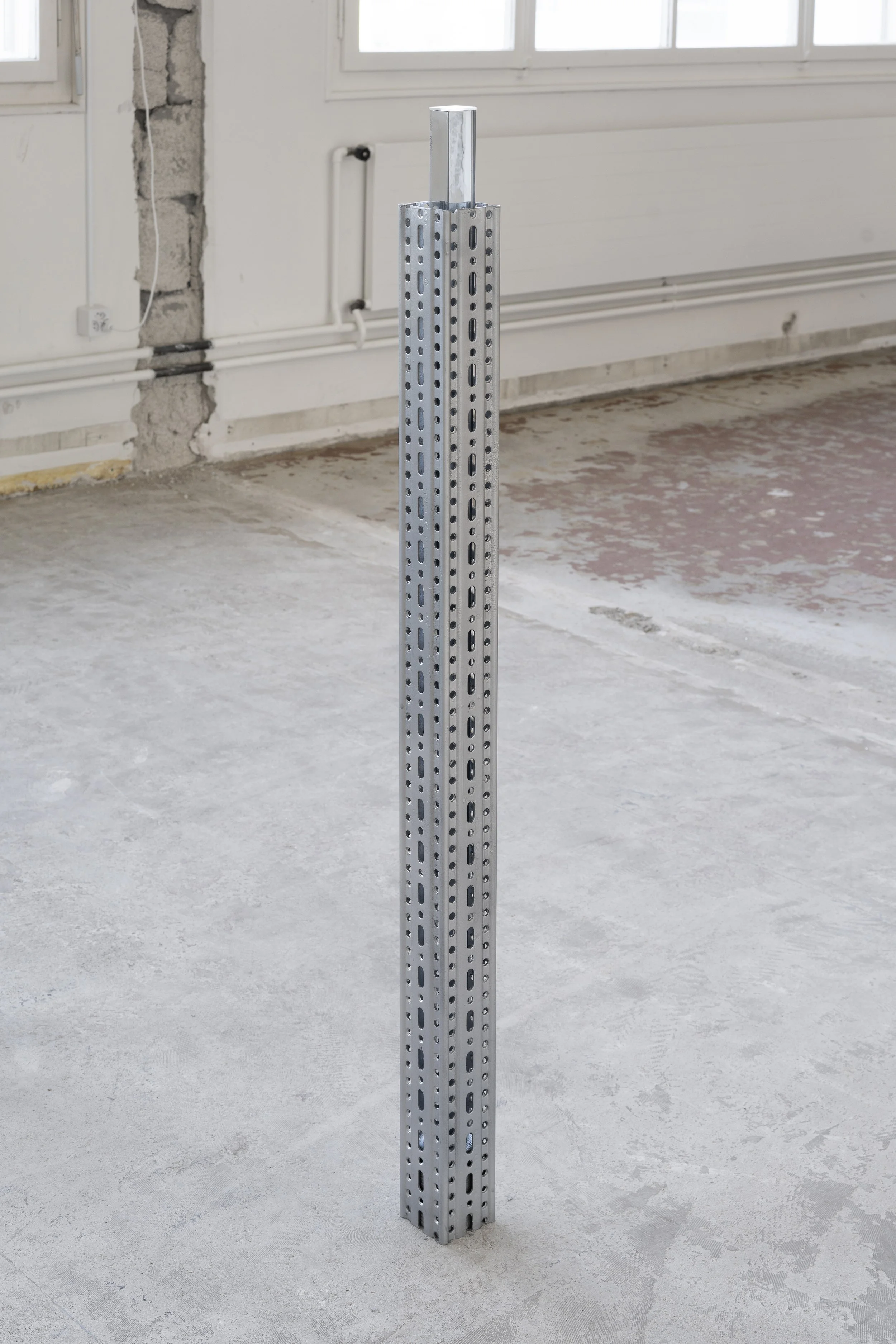 Marie Matusz
Call it what you want (Mausoleum) VII, 2025
Steel, wood, acrylic glass
106.5 x 11 x 11 cm