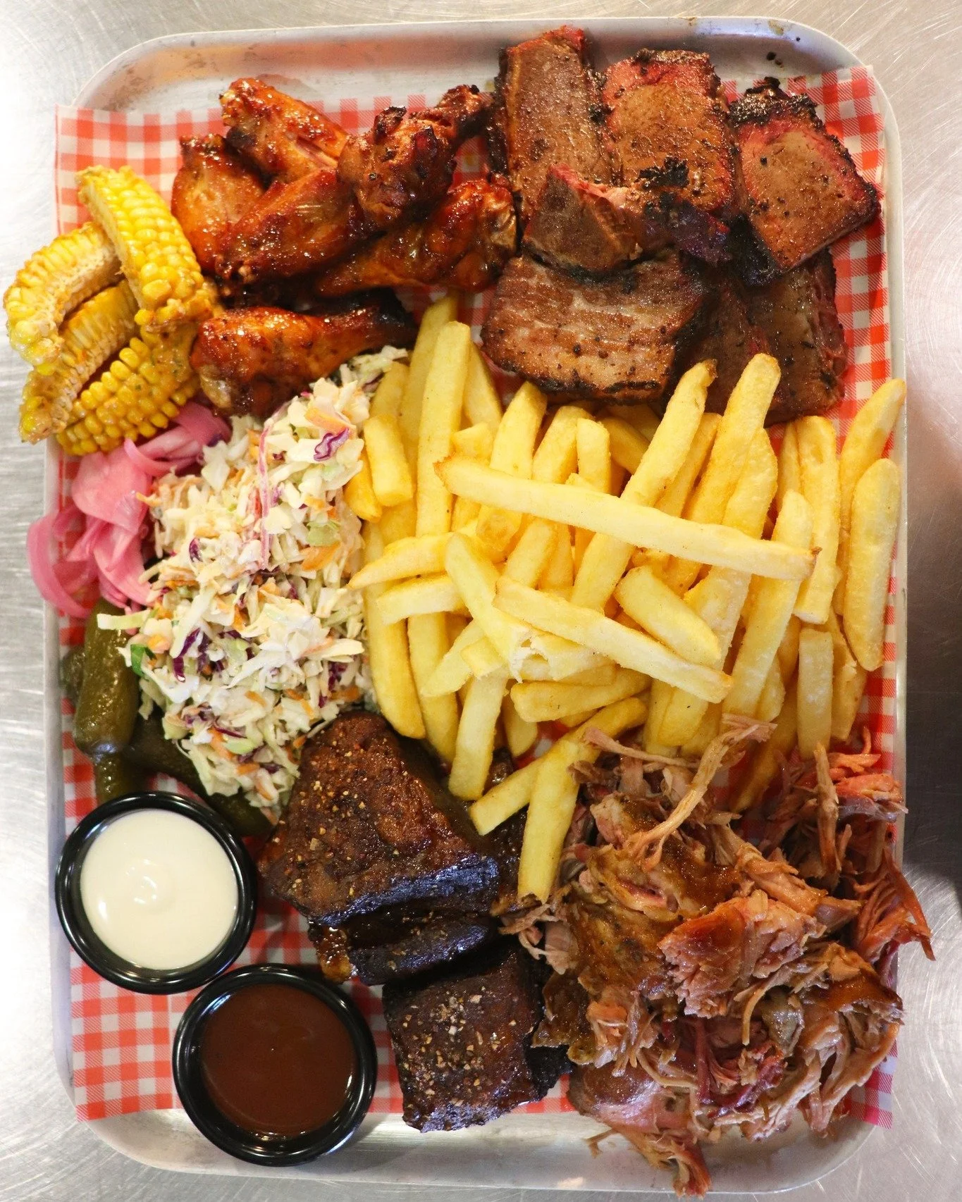 🔥 NEW ON THE MENU &ndash; The Mouthwatering BREWHOUSE SMOKE PLATTER! 🔥

🍖 Brisket, pulled pork, beef short ribs, chicken wings, corn ribs, chips, slaw, pickles &amp; sauces.

Have you tried our new Brewhouse Smoke Platter yet? If not, you&rsquo;re