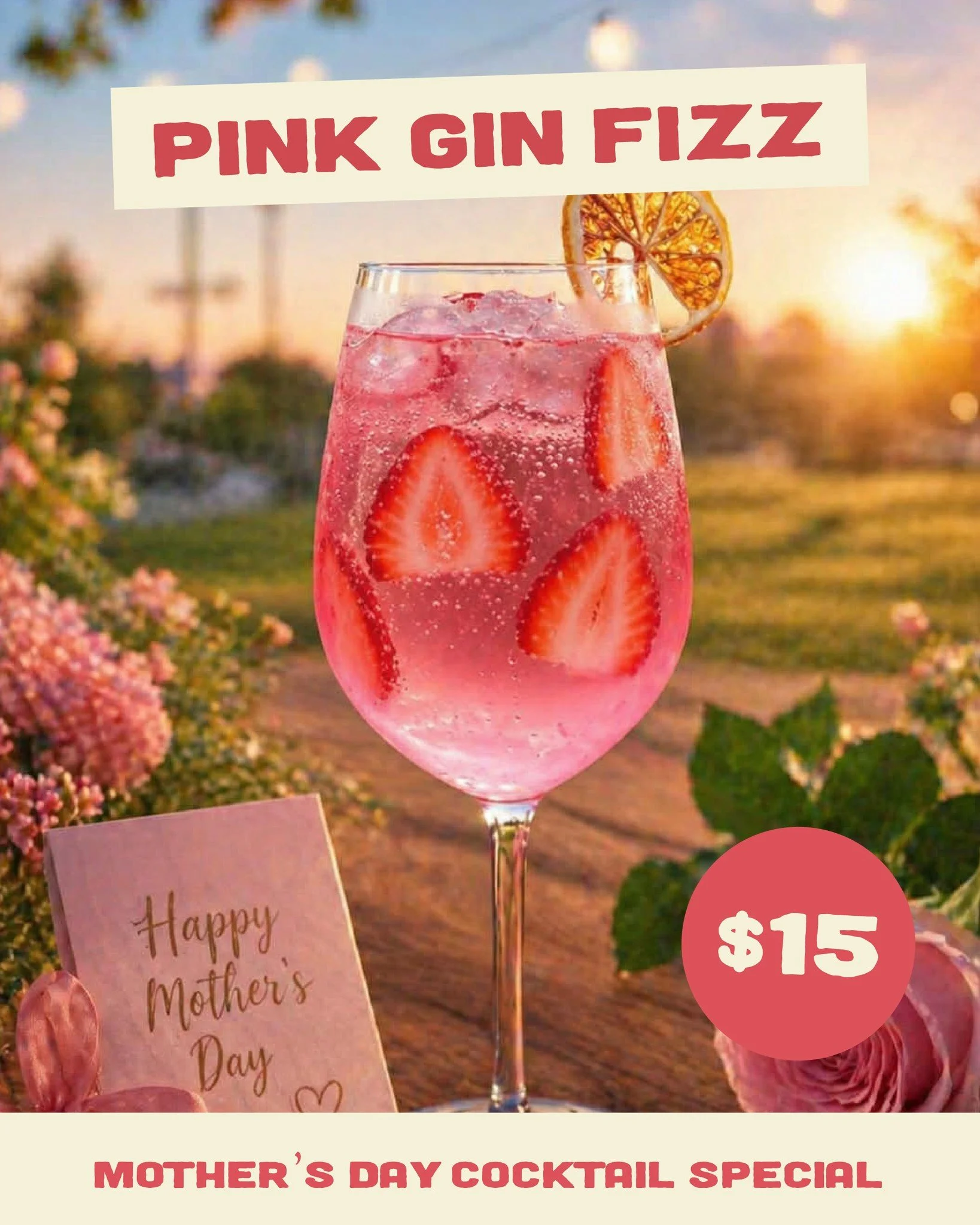 Sweet, fizzy &amp; made for Mum 💖🍸

Available now for Mother&rsquo;s Day celebrations 🥳

*Available for a limited time