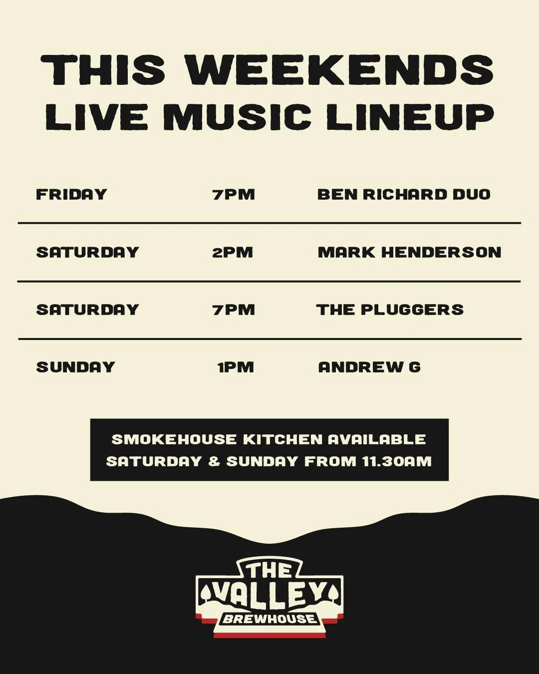 Have you booked a table for the weekend yet? 👀

We&rsquo;re gearing up for a great weekend of live music this Friday, Saturday &amp; Sunday 🎶

Cold beers pouring, the bistro serving up all your favourites and live tunes all weekend long, sounds lik