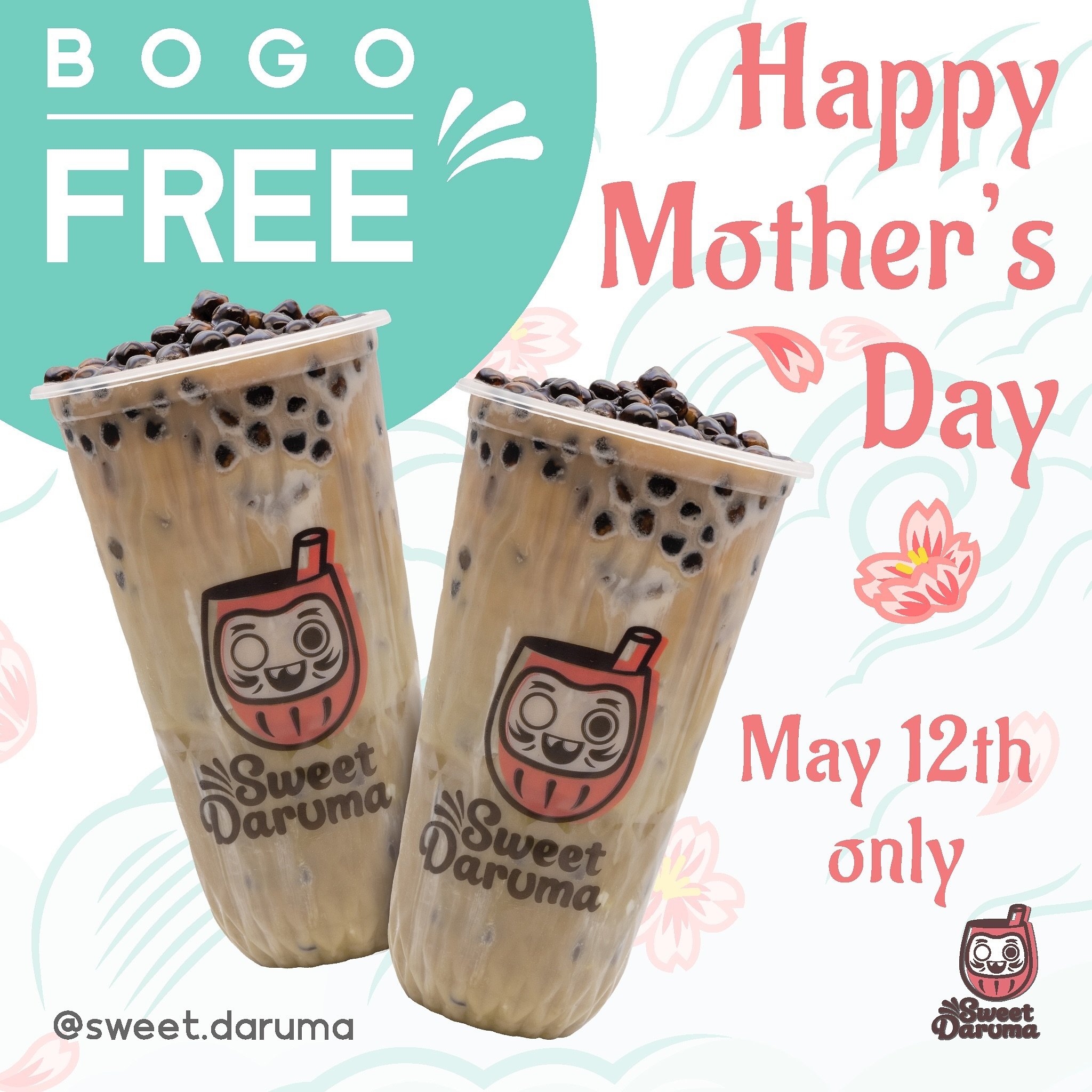 Happy Mother&rsquo;s Day! 🌸 Today, celebrate with us and enjoy our special offer: Buy one, get one free on Milk Tea for all mothers! Treat your mom to a delicious milk tea 🧋 at our tea wagon. Don&rsquo;t miss out on this sweet deal! 💕
.
.
.
#happy