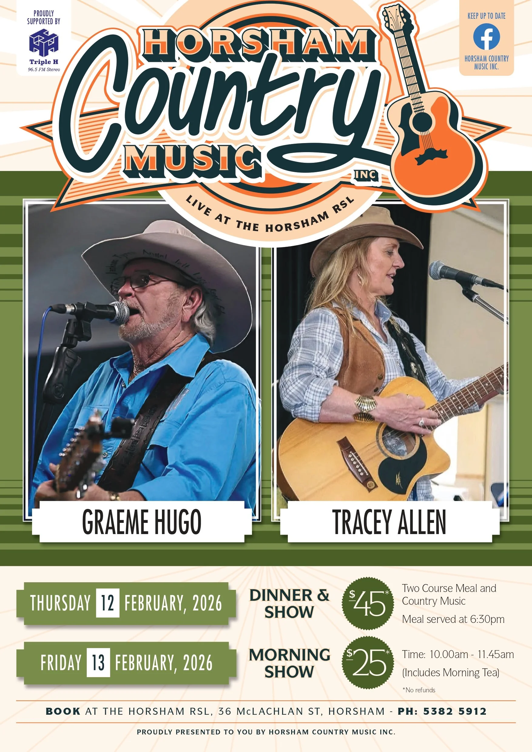 Graeme Hugo &amp; Tracey Allen - 2 Shows!