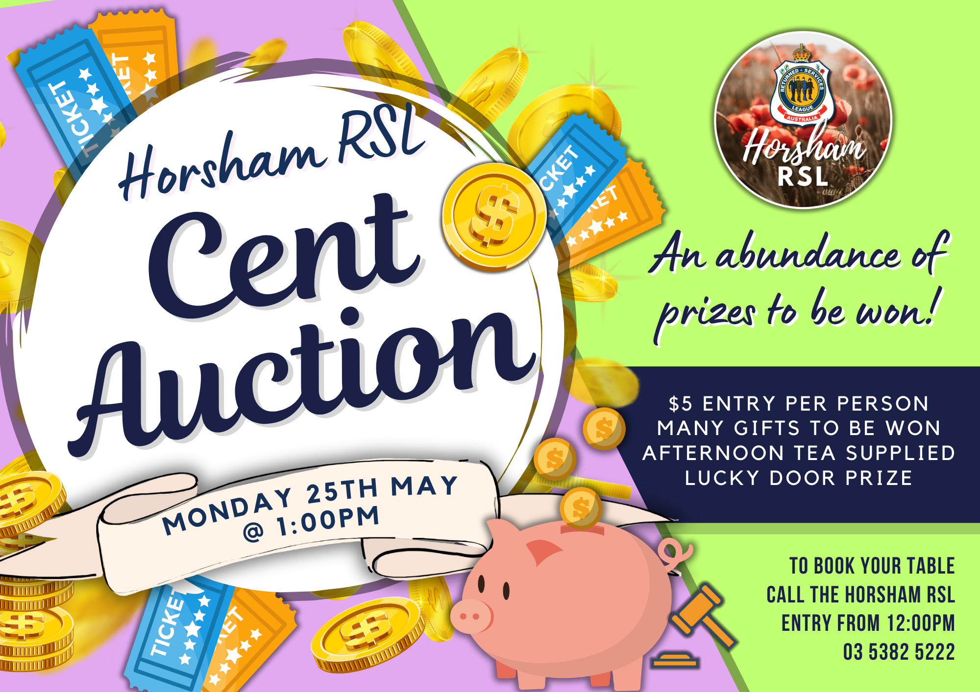 Horsham RSL Cent Auction