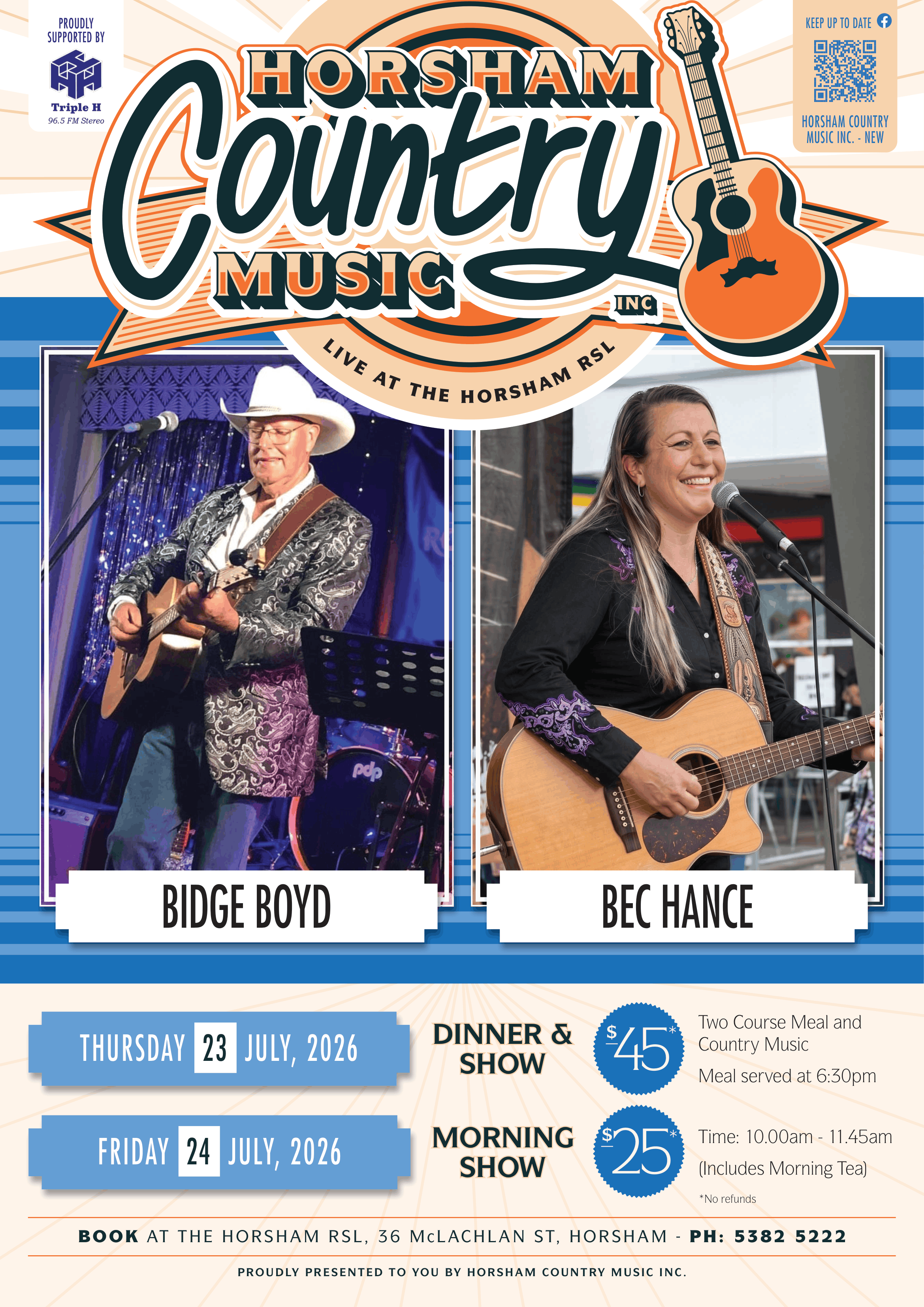 Bidge Boyd & Bec Hance - 2 Shows!
