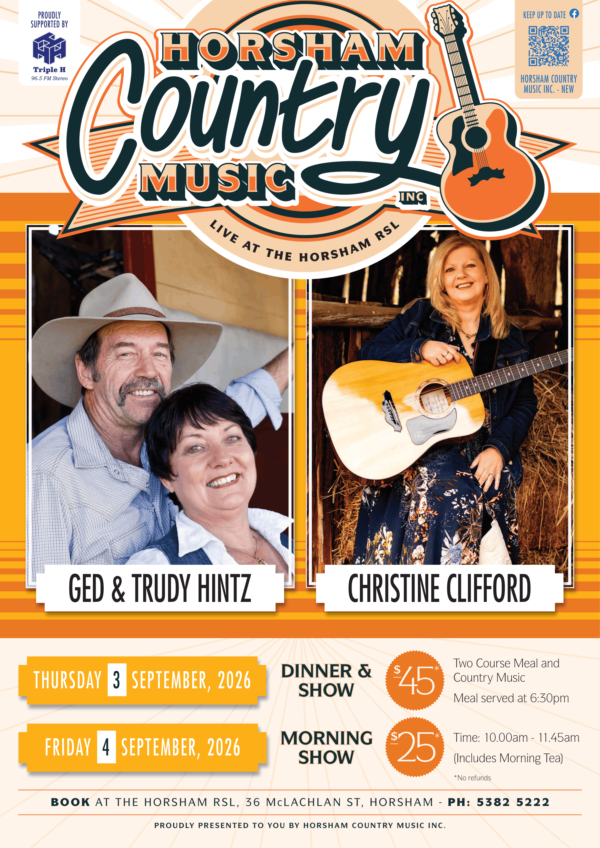 Ged & Trudy Hintz & Christine Clifford - 2 Shows!