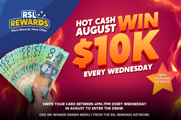 Hot Cash August 10k Giveaway