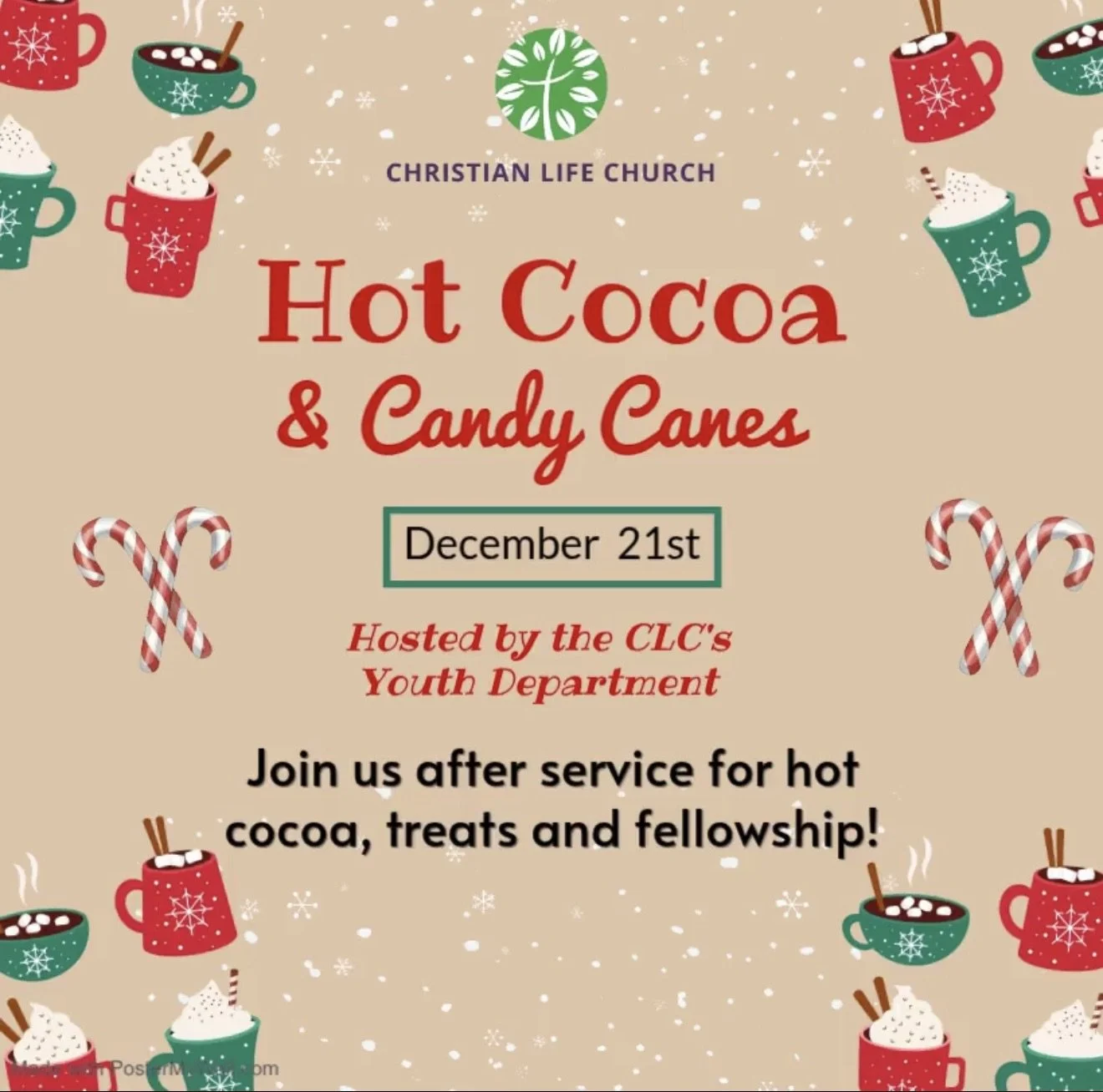 Hot Cocoa & Candy Cane