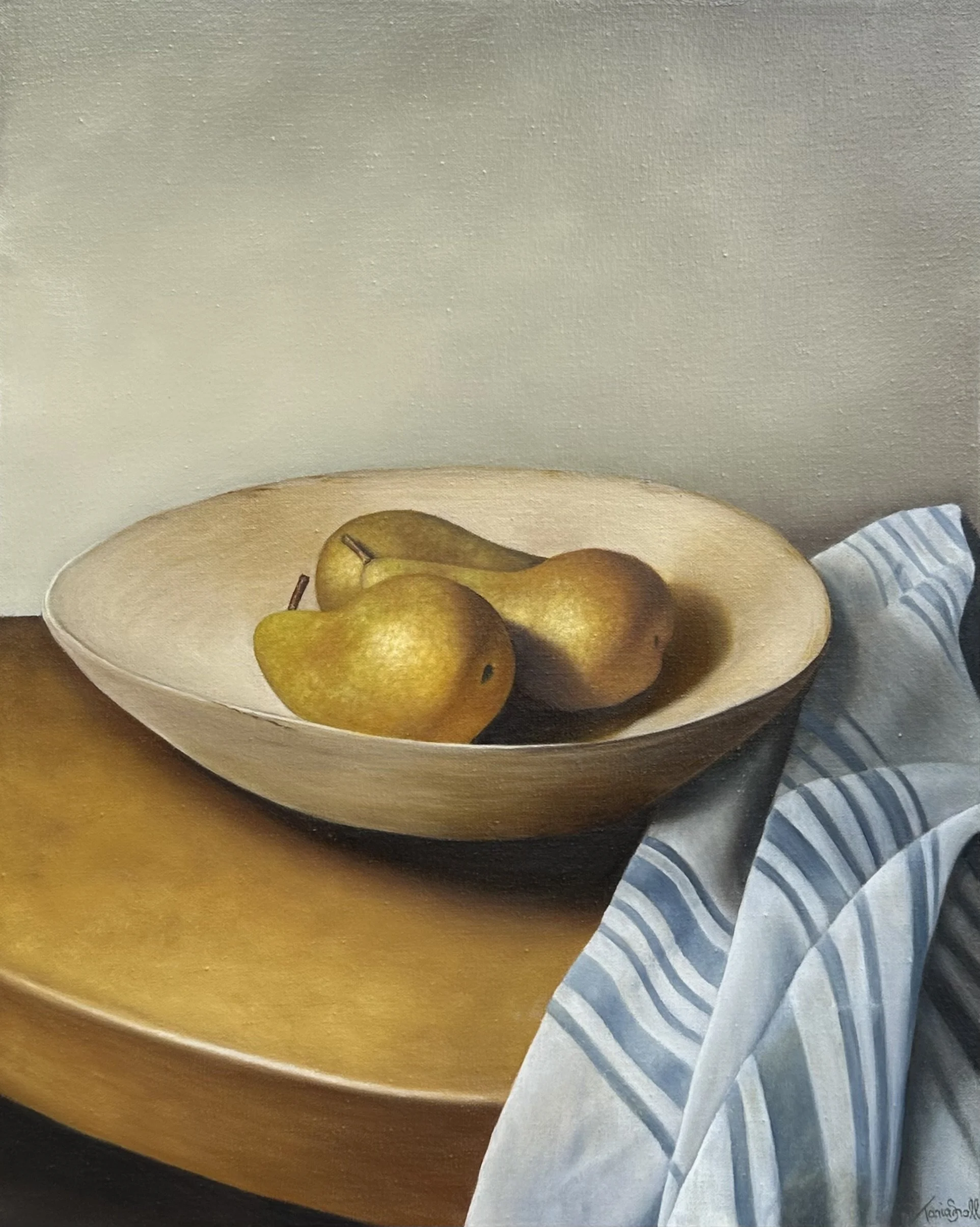 After the Marche.  Finalist 2026 Lethbridge Small Scale Art Award.  Oil on canvas, framed. 53x43cm. $1500.00