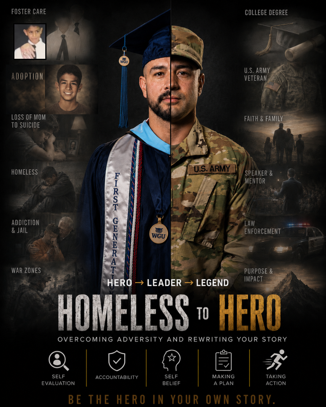 HOMELESS TO HERO Overcome adversity. Rewrite your story.