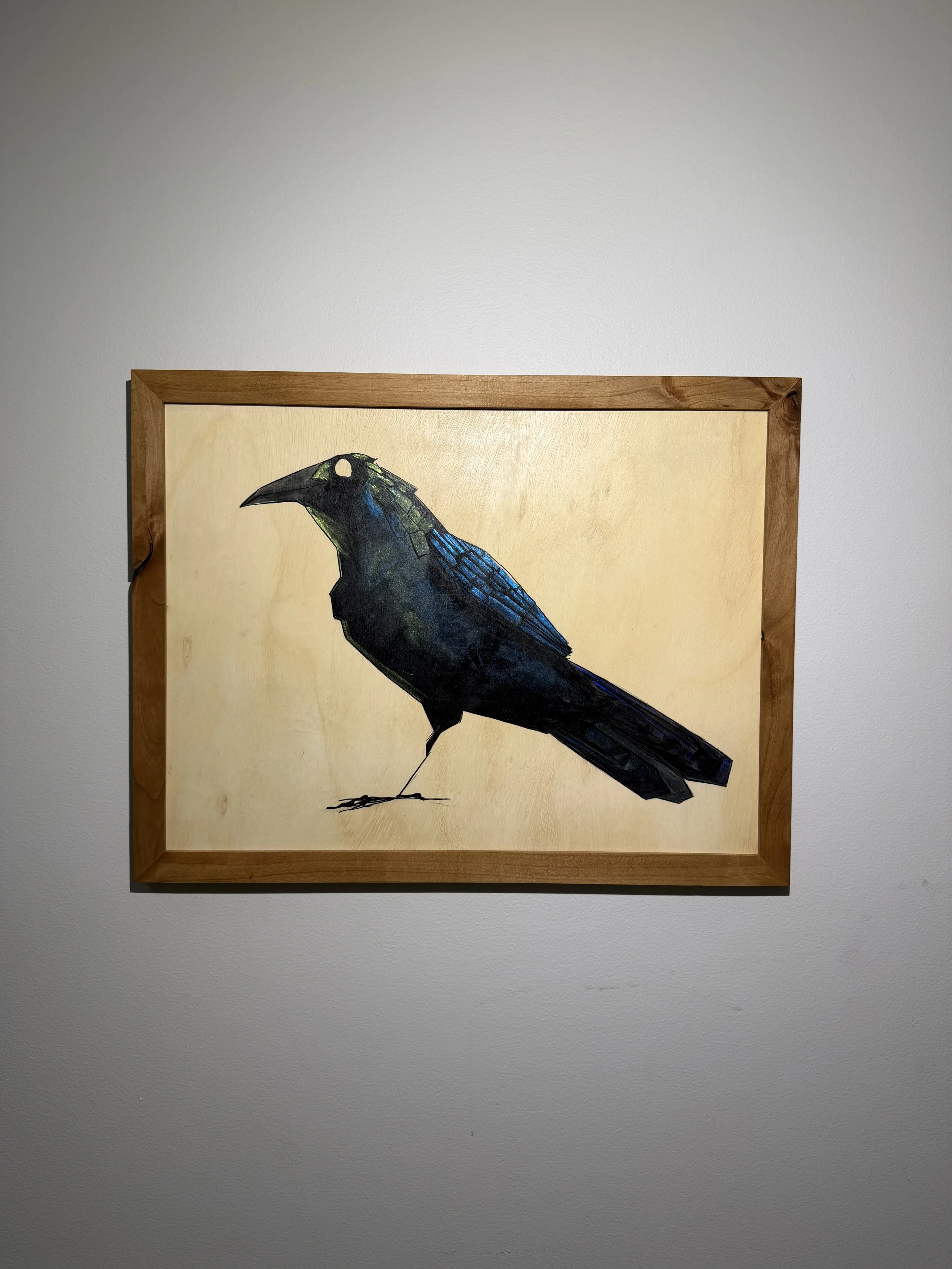 Standing Technicolor Raven
