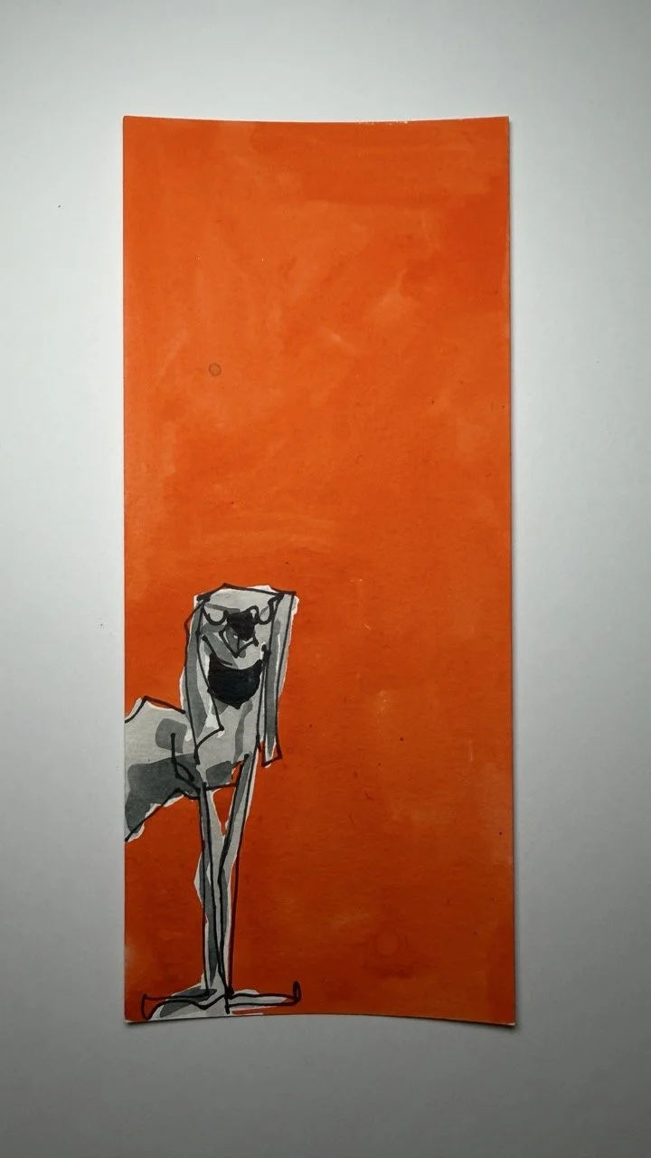 Hound, in orange