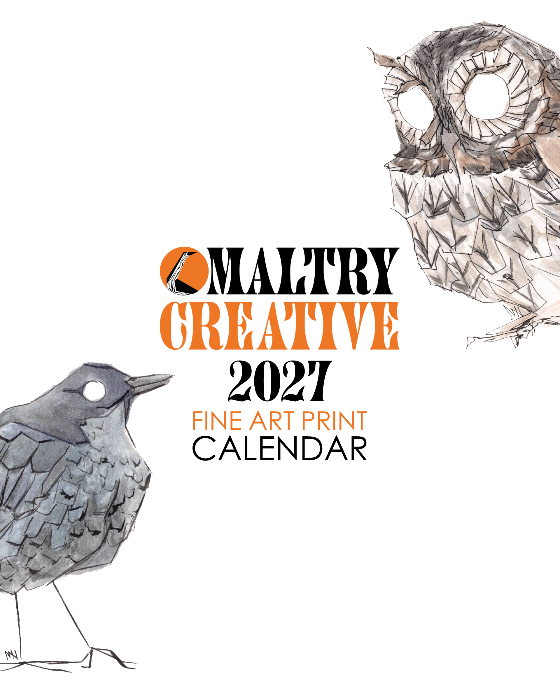 2027 Fine Art Print Calendar: North American Birds