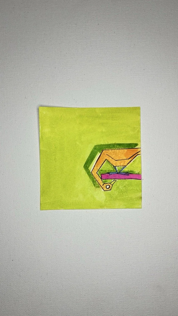 Orange Goose in Green