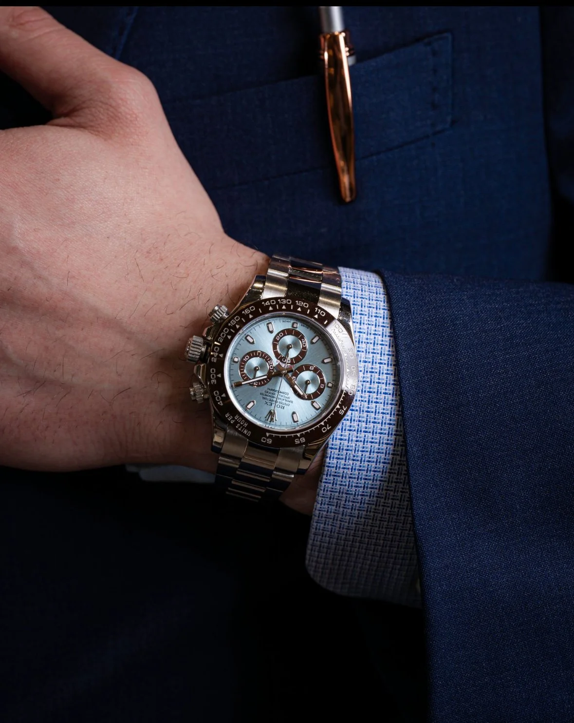 Lifestyle Photography Example Ice Blue Rolex