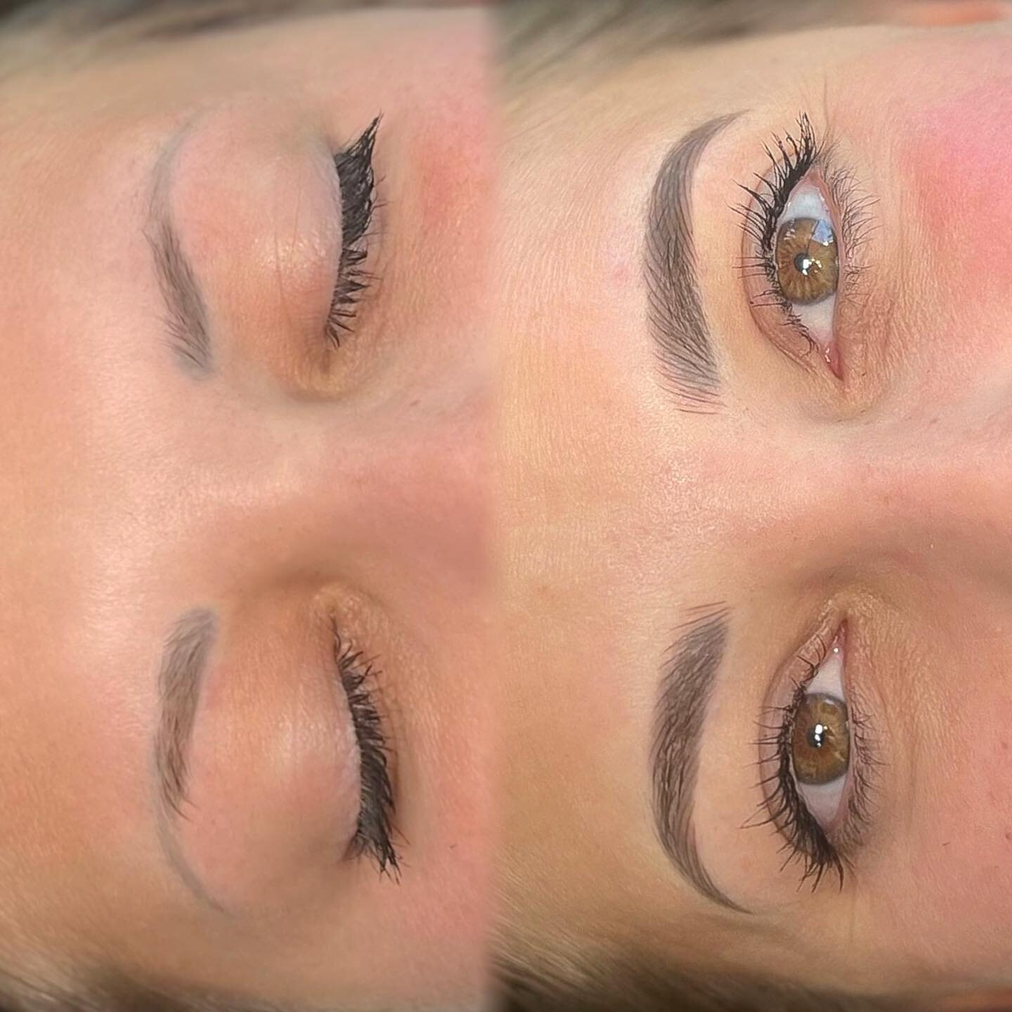 First session ⚠️cover up⚠️ of old microblading (not done by me)

We went a bit thicker and fluffier to give her the shape she wanted. I am so happy with how these look so far! 

I get A LOT of cover up requests. I recommend sending me a photo of your