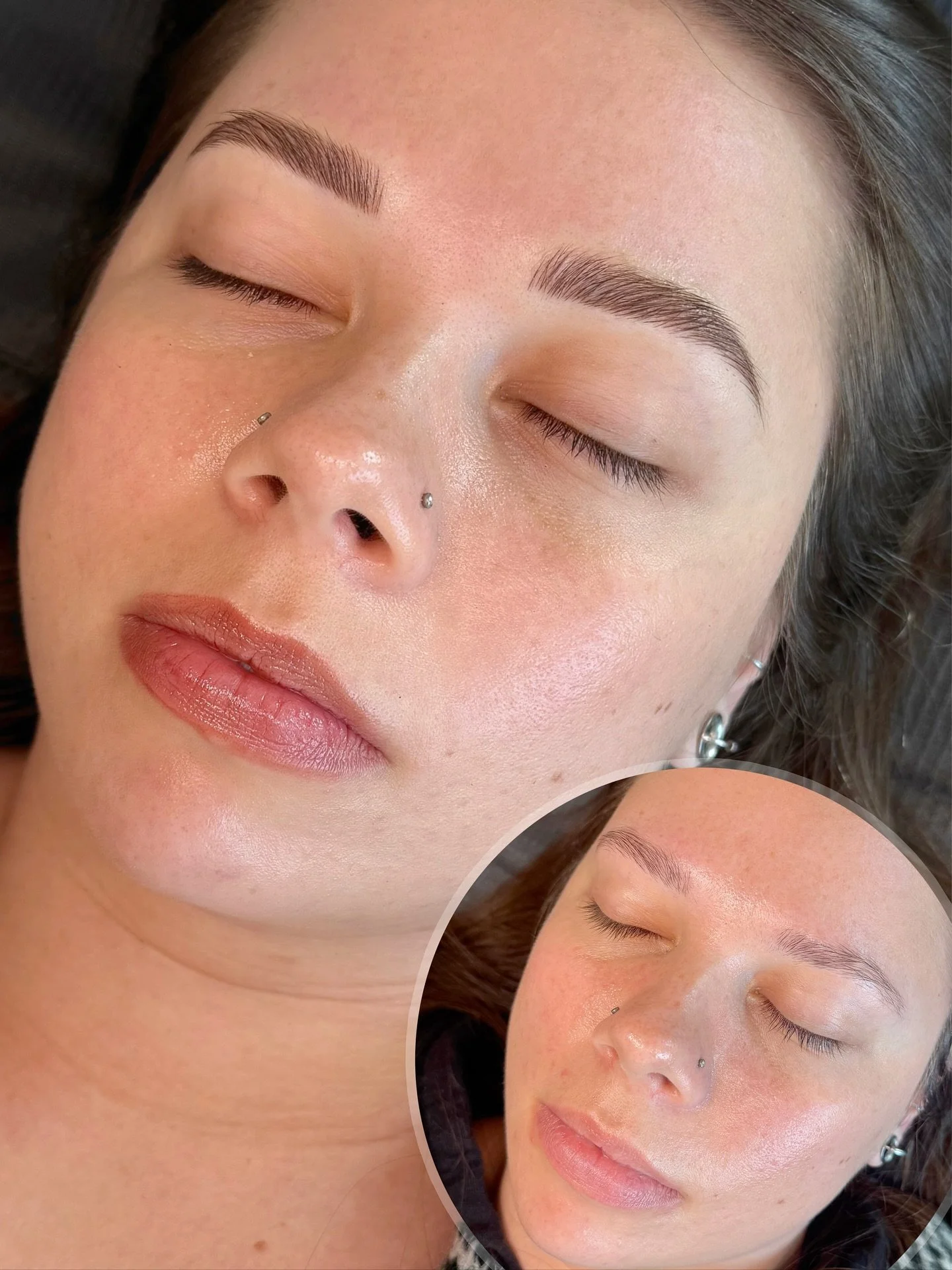 These post touchup brows were too good to not post!We decided to go a little darker this time and I am obsessed with how full and fluffy they look. ✨

I love when a touchup just pulls everything together. The shape, the softness, the blend with her n