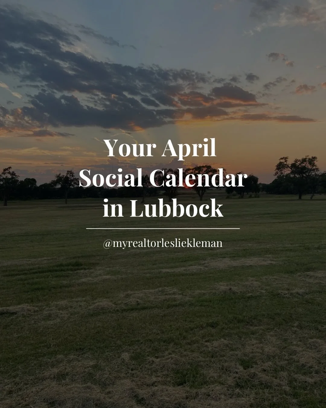 Your April social calendar is done 💁🏼&zwj;♀️ &amp; an Easter list for you too! 

Do you have big plans this month? Going to see @georgestrait or maybe headed to the @stitchandsiplubbock event? Let me know in the comments! 

#lubbockintheloop #lubbo