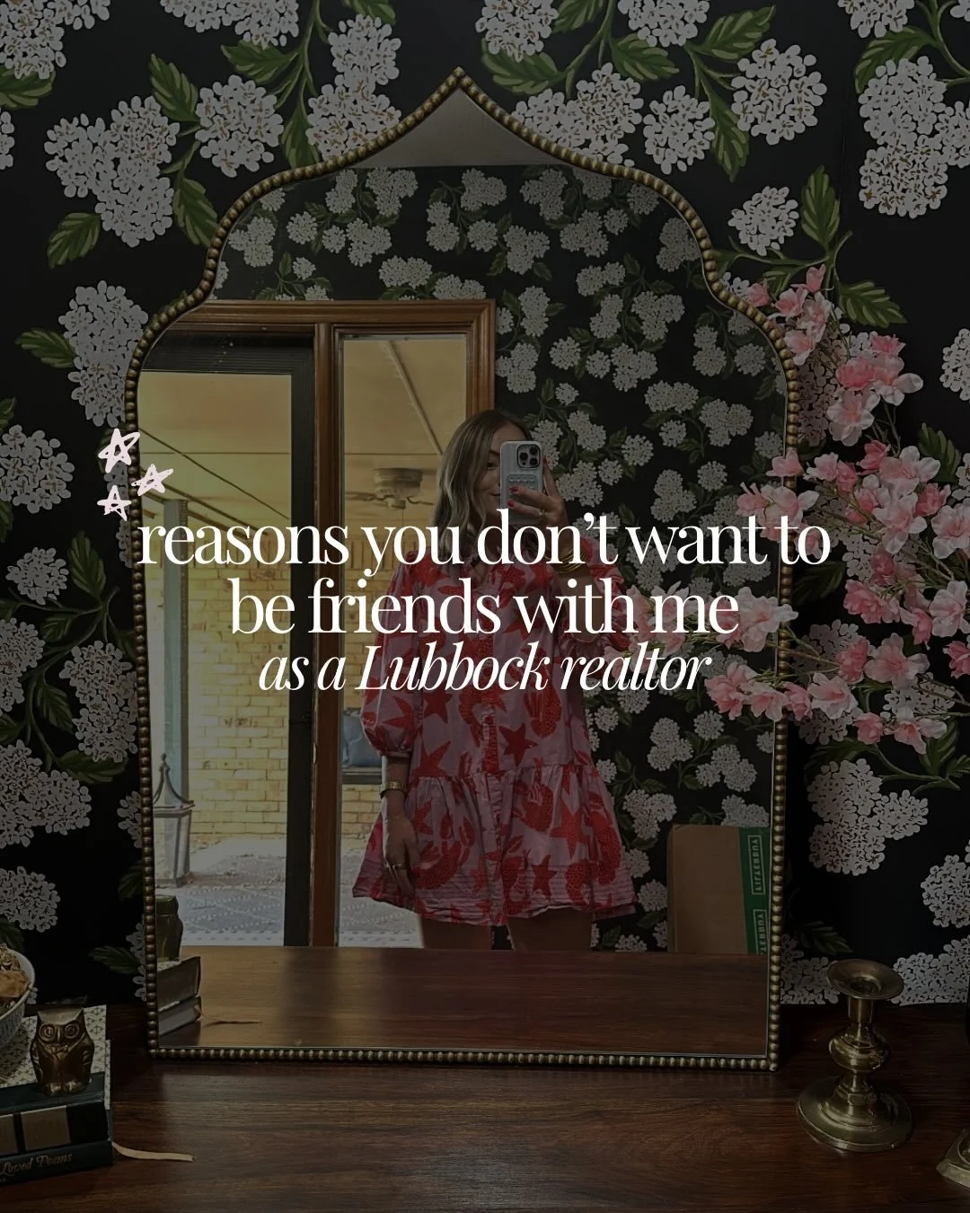 Reasons you DO want to be friends with me?

I&rsquo;m a really good secret keeper (like a vault), serial hobbyist, always have the best places to grab a cocktail, and I&rsquo;m always down for roadtrip. 

Oh and of course, I&rsquo;m the real estate g