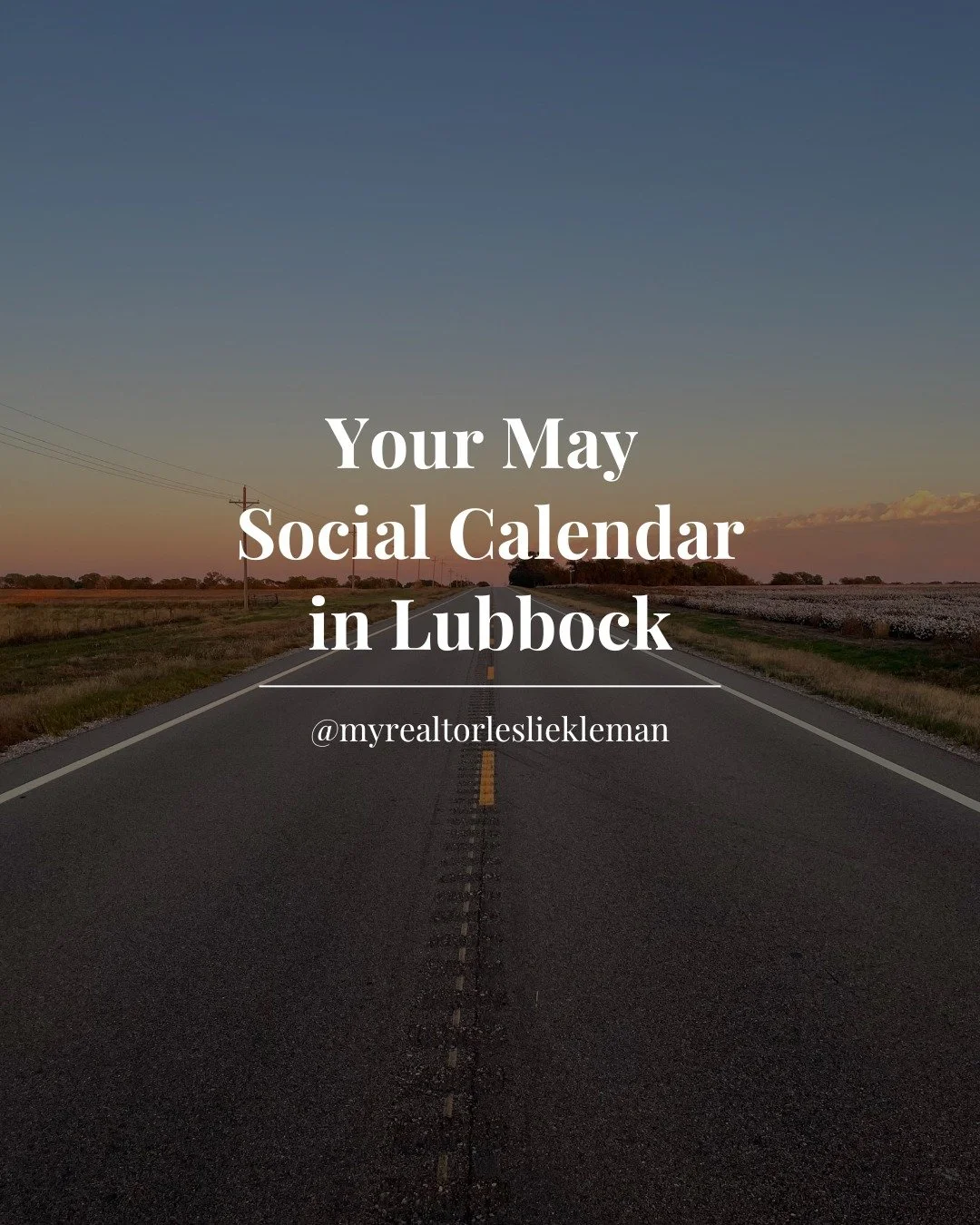 May in Lubbock just hits different ☀️

Longer days, patio weather, and SO many good events&hellip; so I made your game plan for you 💁🏼&zwj;♀️

What are you most excited for this month?

#lubbockintheloop #lubbocklocal #lubbocktexas #lubbockrealtor 
