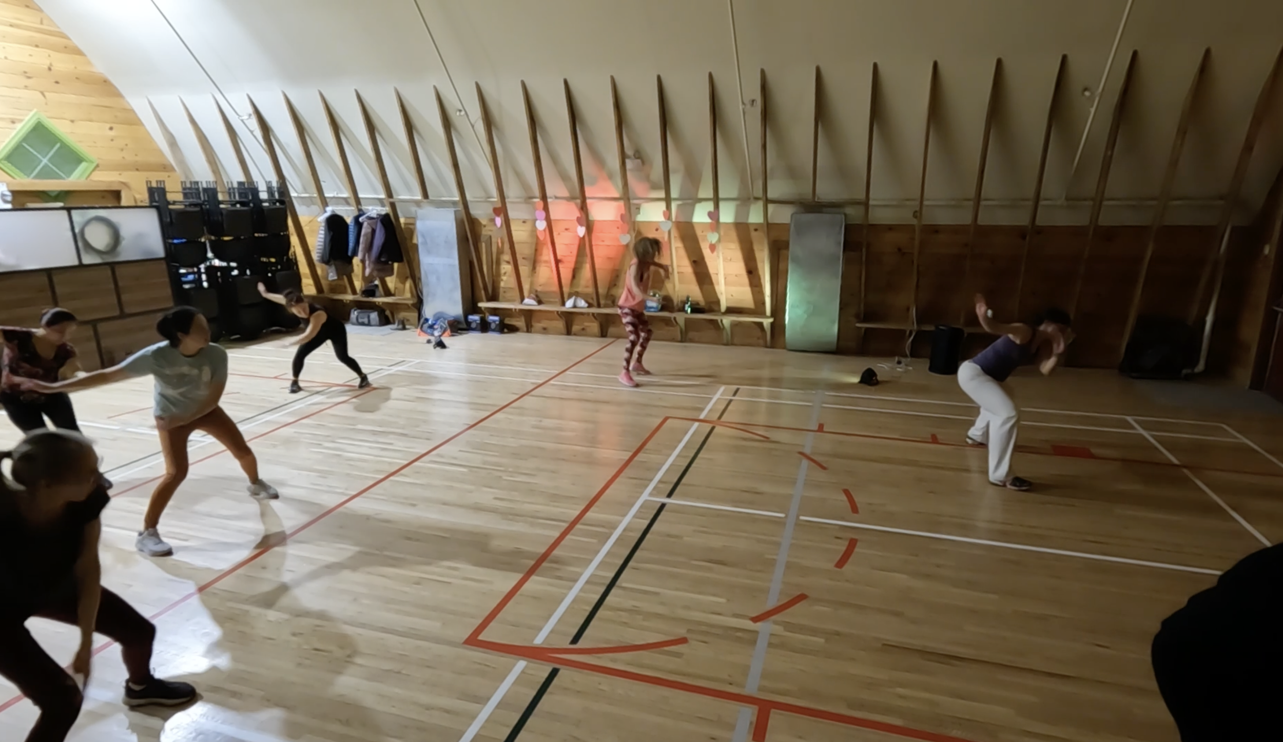 Valentine's Zumba party at the Shawnessy Barn
