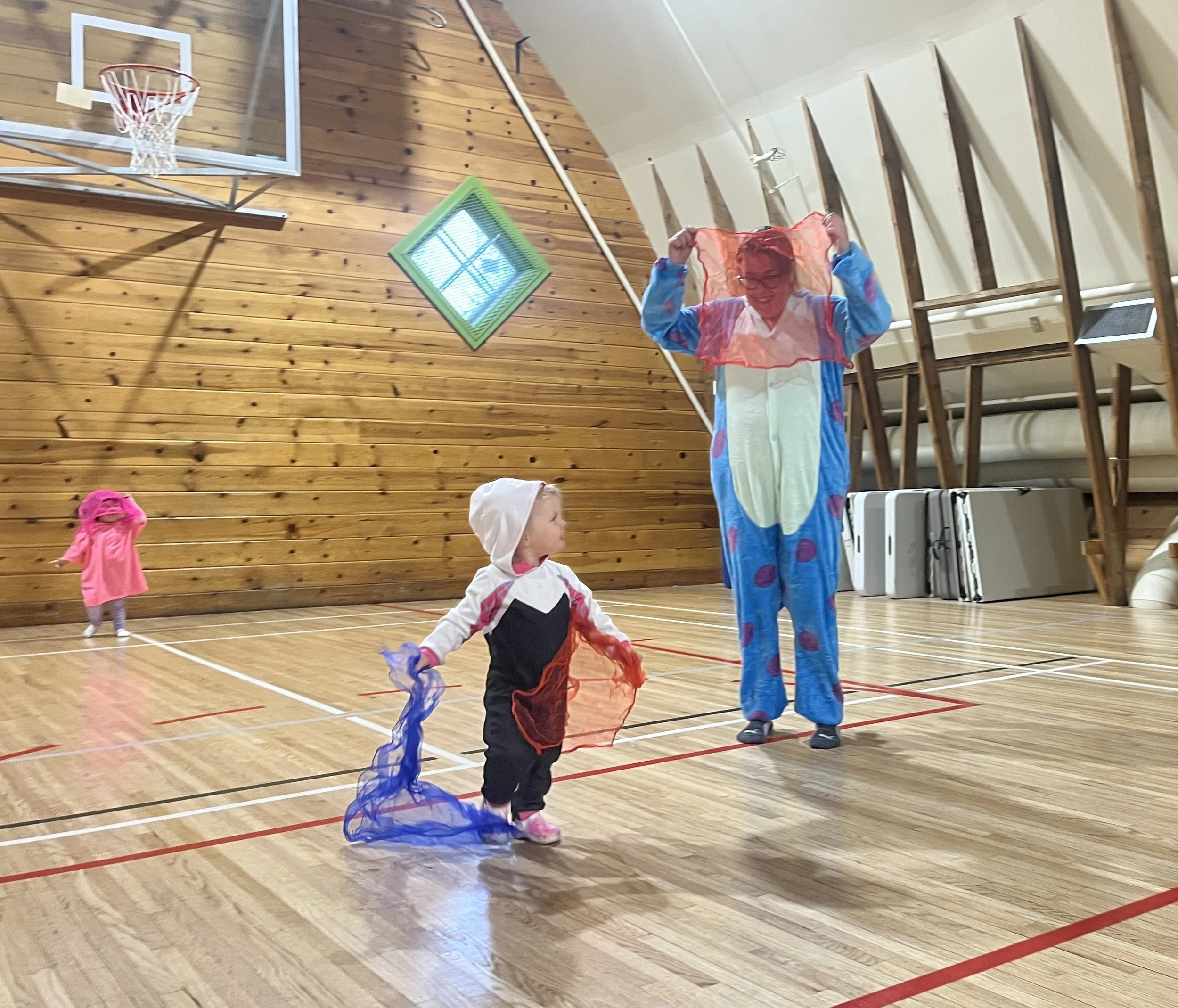 Halloween Zumbini party at the Shawnessy Barn for families with babies and toddlers