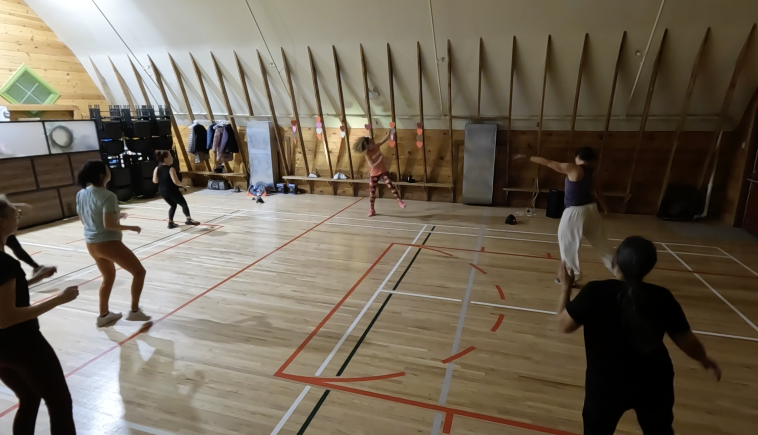 Valentine's Zumba party at the Shawnessy Barn