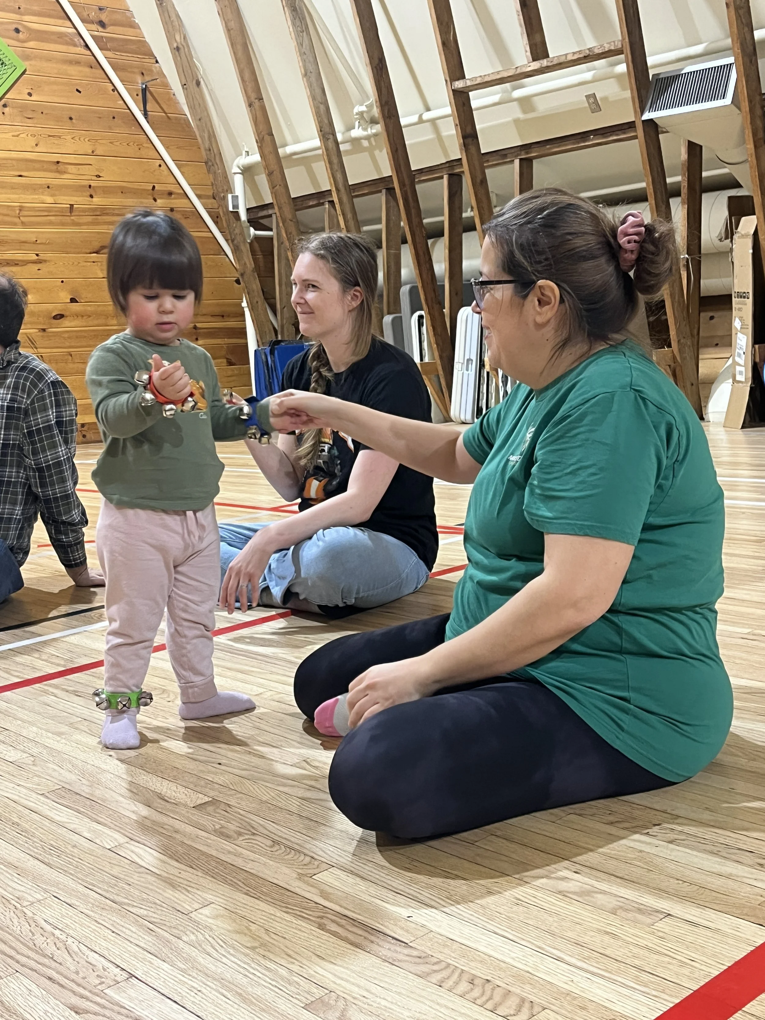 Christmas Zumbini party for families with babies and toddlers at the Shawnessy Barn