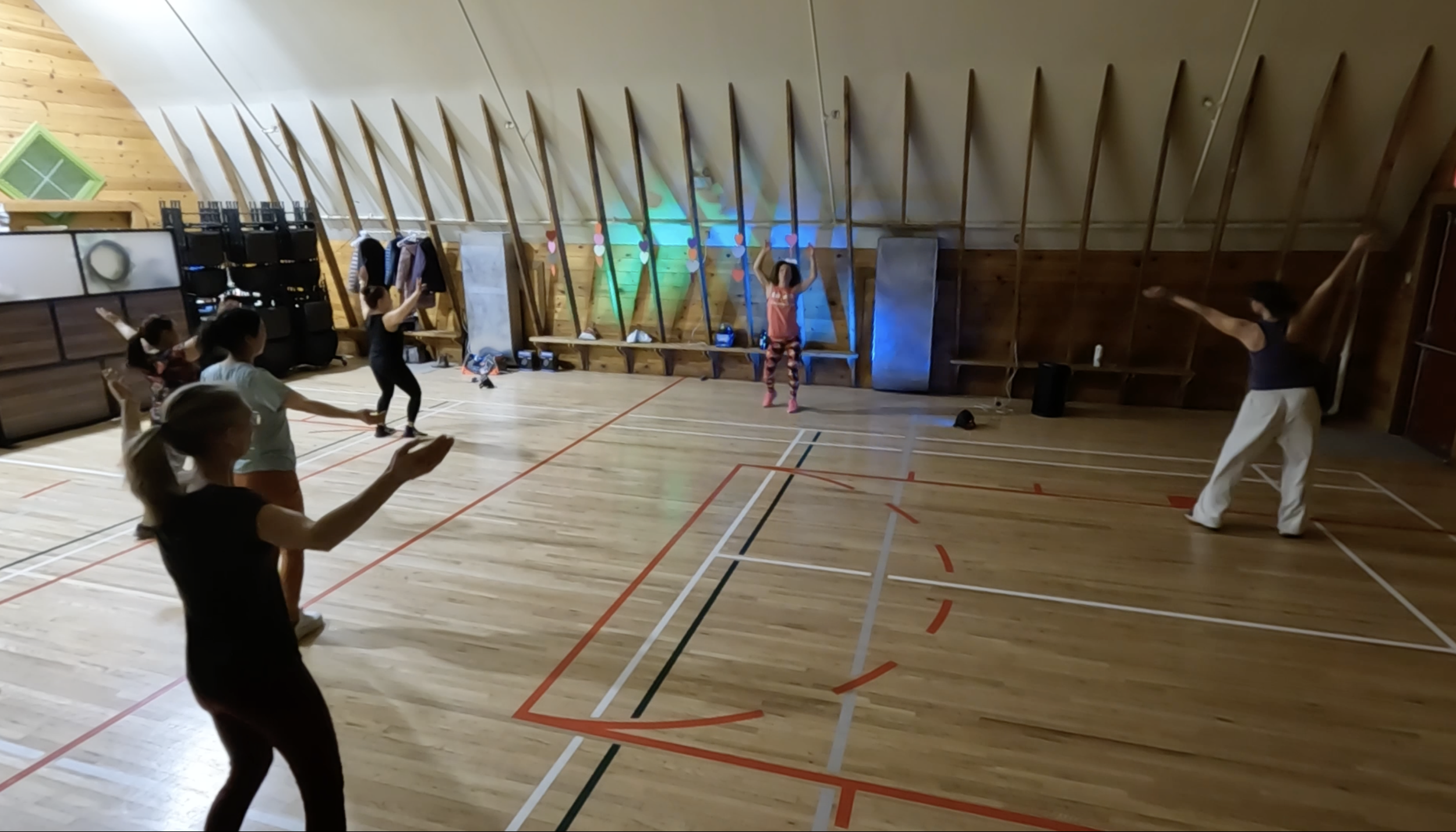 Valentine's Zumba party at the Shawnessy Barn