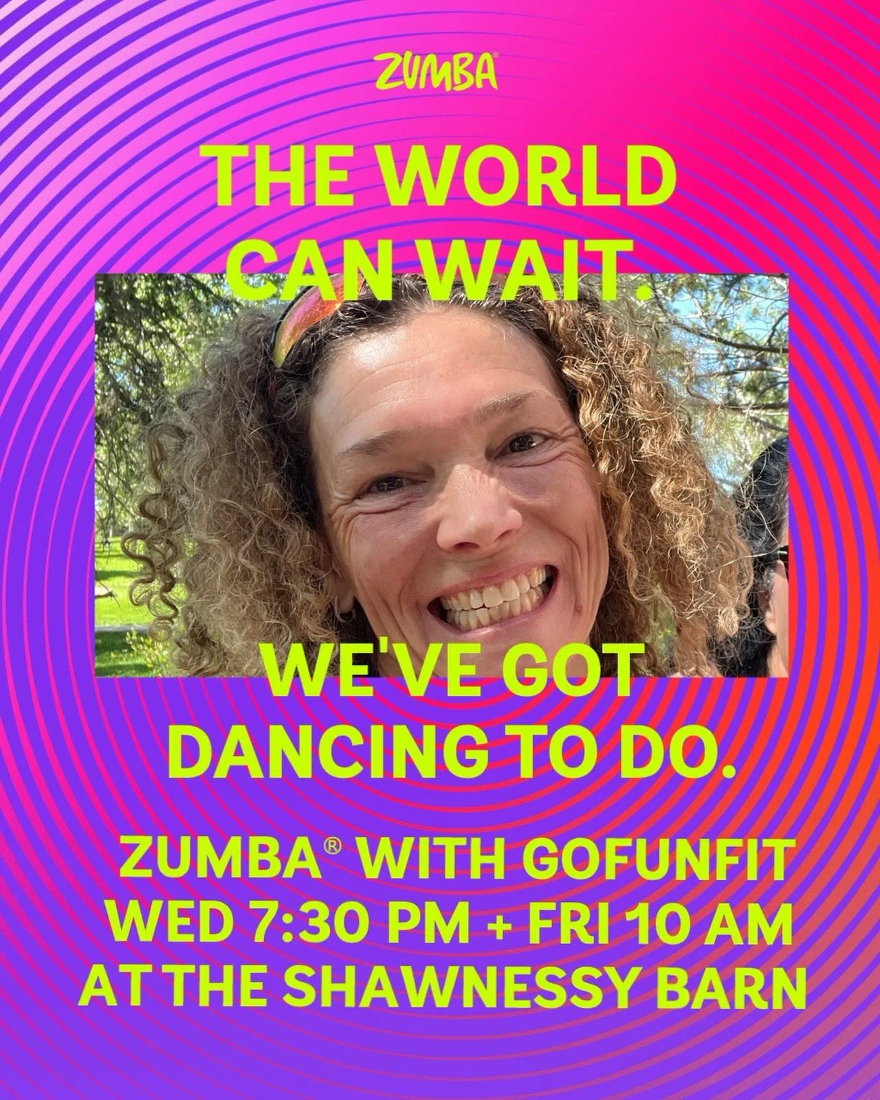 Feel your best &bull; Sweat &bull; Smile &bull; Burn calories &bull; Improve your heart health &bull; Release stress &bull; Meet great people at ZUMBA at the Shawnessy Barn. Drop in or get a Season Pass. Try for Free. 🆓 at gofunfit.me @shawnessybarn
