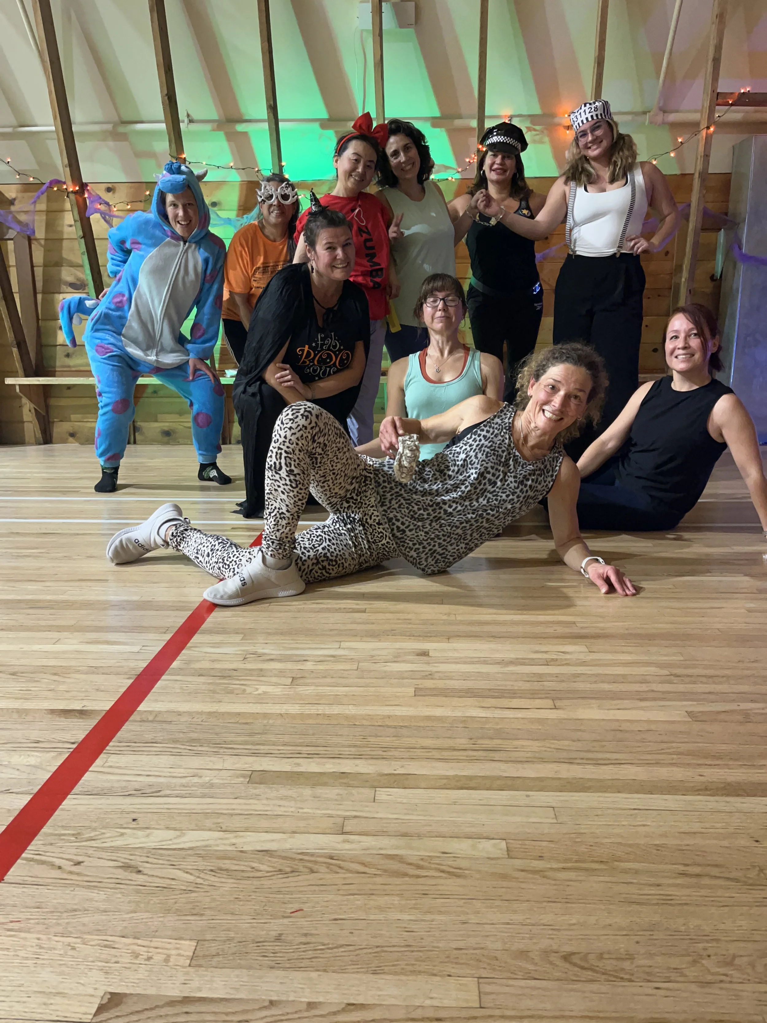 Halloween Zumba dance fitness party at the Shawnessy Barn