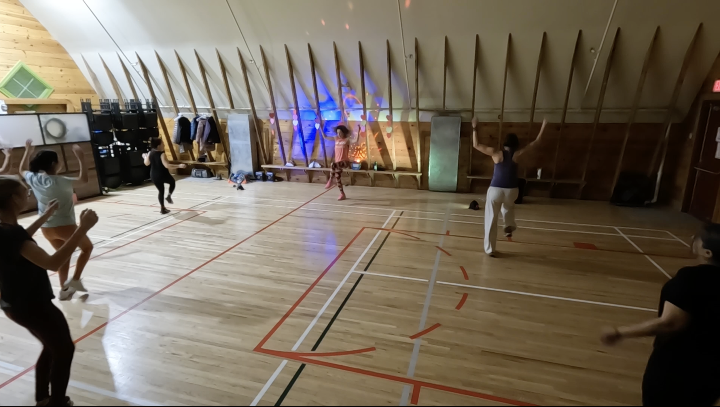Valentine's Zumba party at the Shawnessy Barn