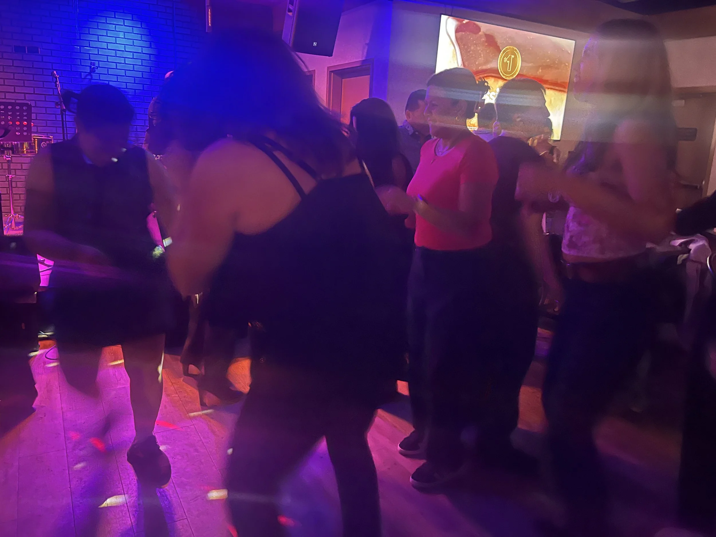 Latin dance night social with the Shawnessy Barn Zumba team