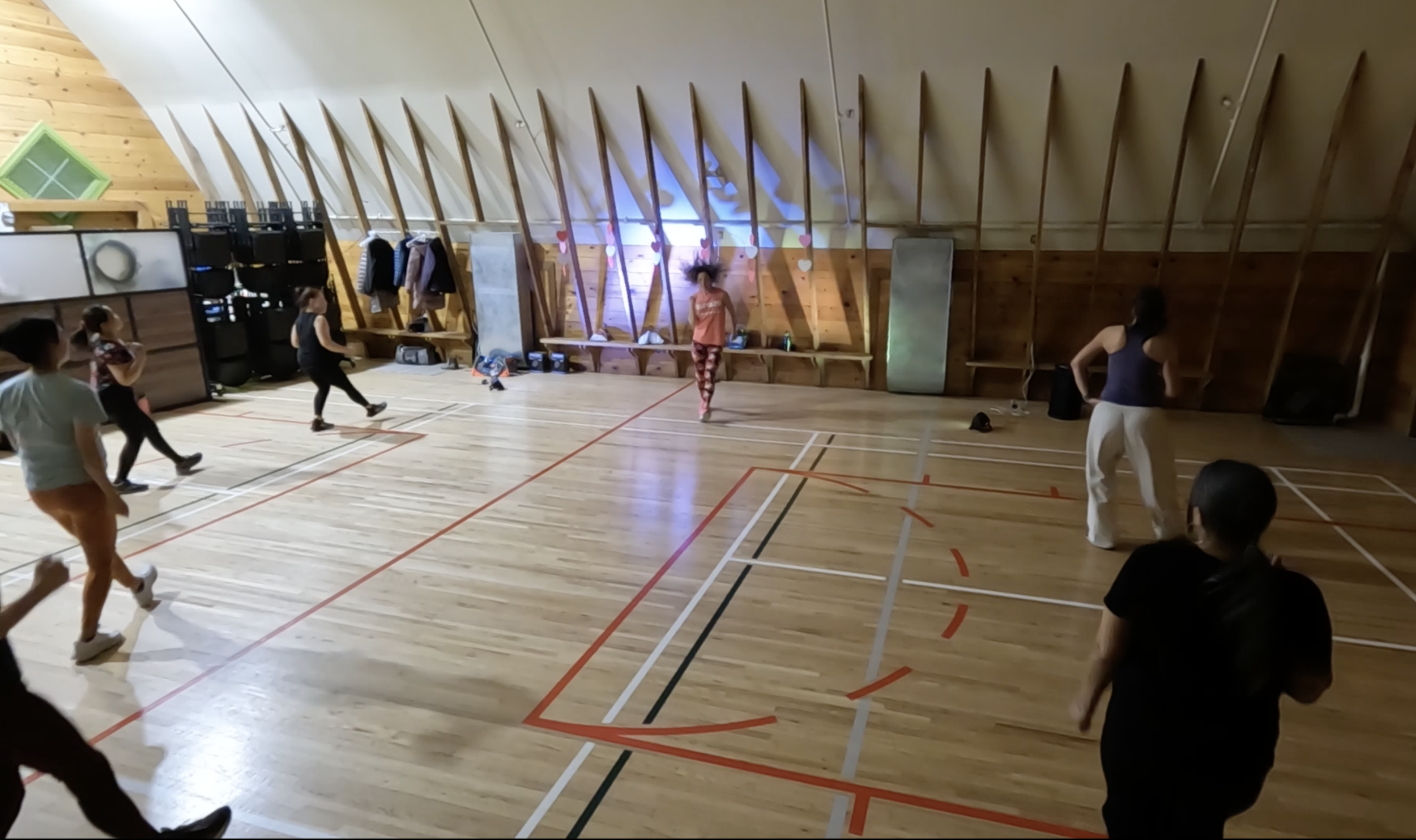 Valentine's Zumba party at the Shawnessy Barn