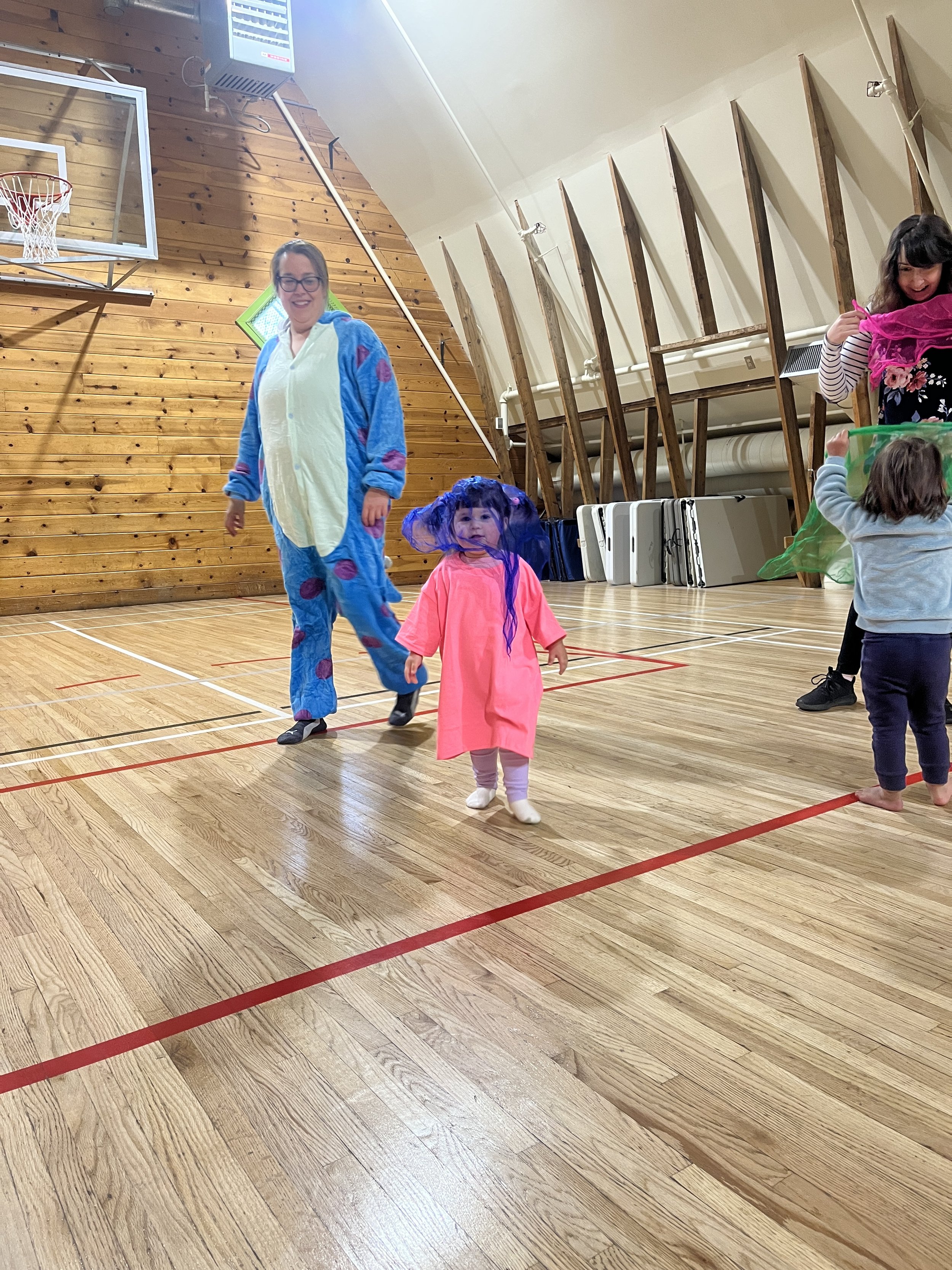 Halloween Zumbini party at the Shawnessy Barn for families with babies and toddlers