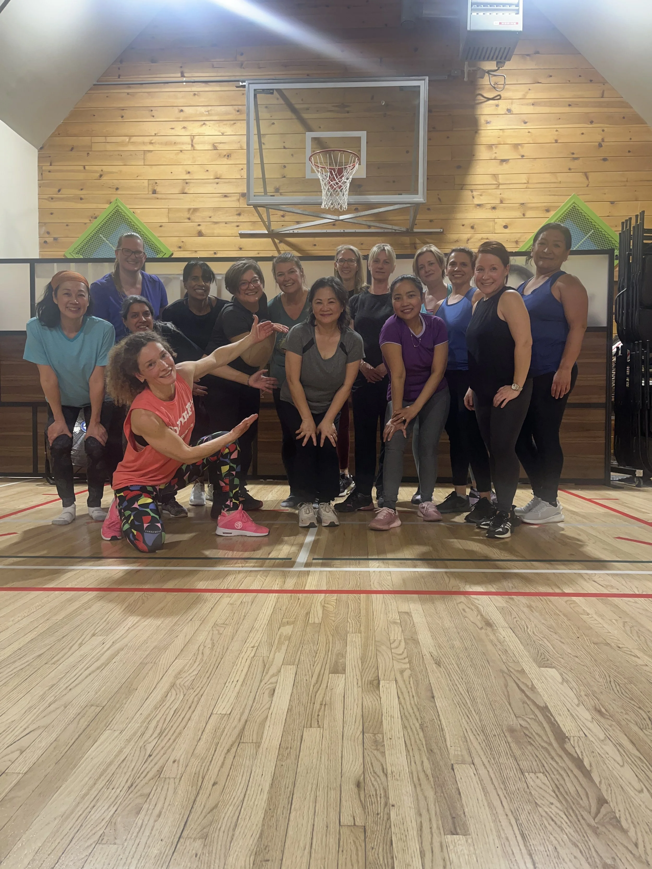 Zumba birthday celebration at the Barn